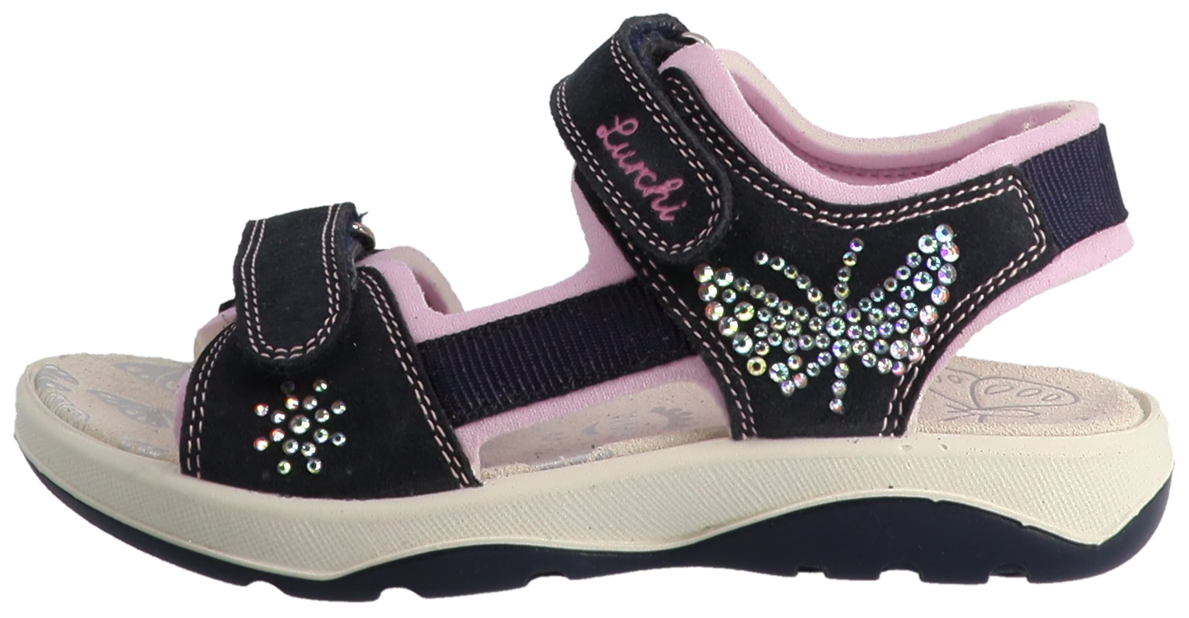 Lurchi Sandale »Felicia«  Klettschuh mit Strasssteinen, Größenschablone zum Download