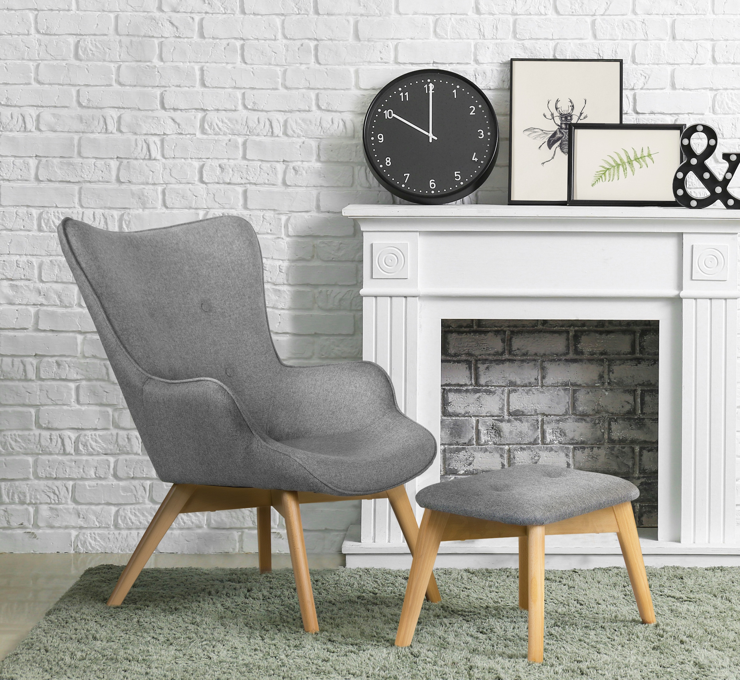 Home affaire Sessel "Nicko" wahlweise mit und ohne Hocker günstig online kaufen