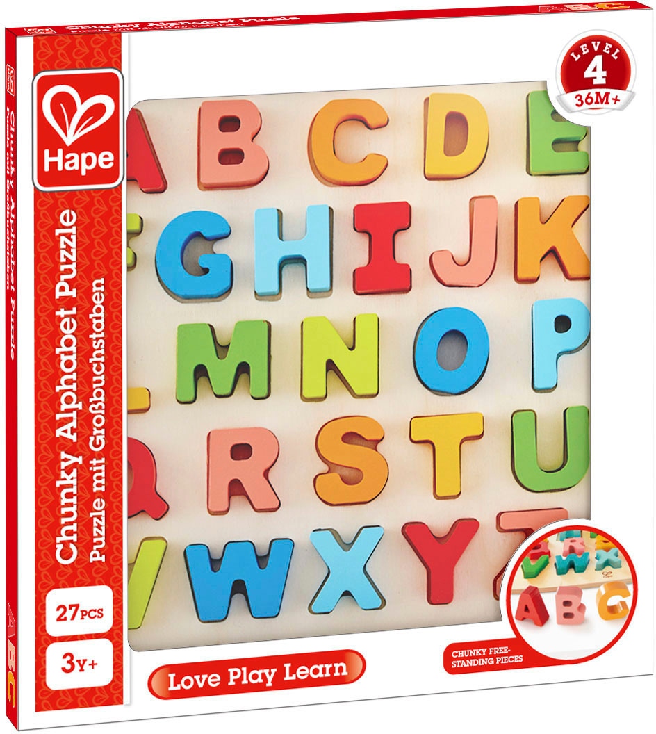 Hape Steckpuzzle »Puzzle mit Großbuchstaben«