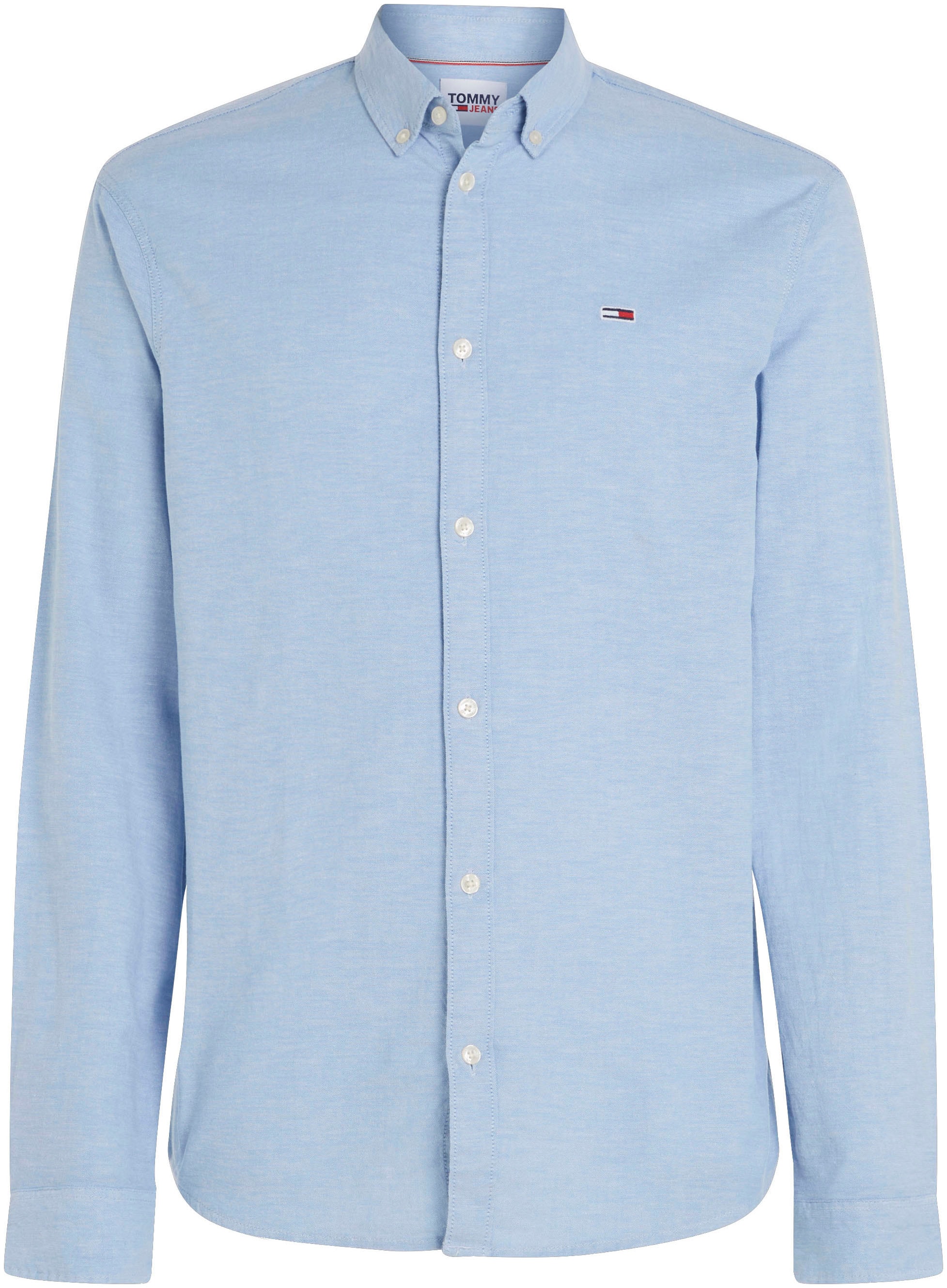 Tommy Jeans Langarmhemd »TJM SLIM STRETCH OXFORD SHIRT«, aus Bio-Baumwolle