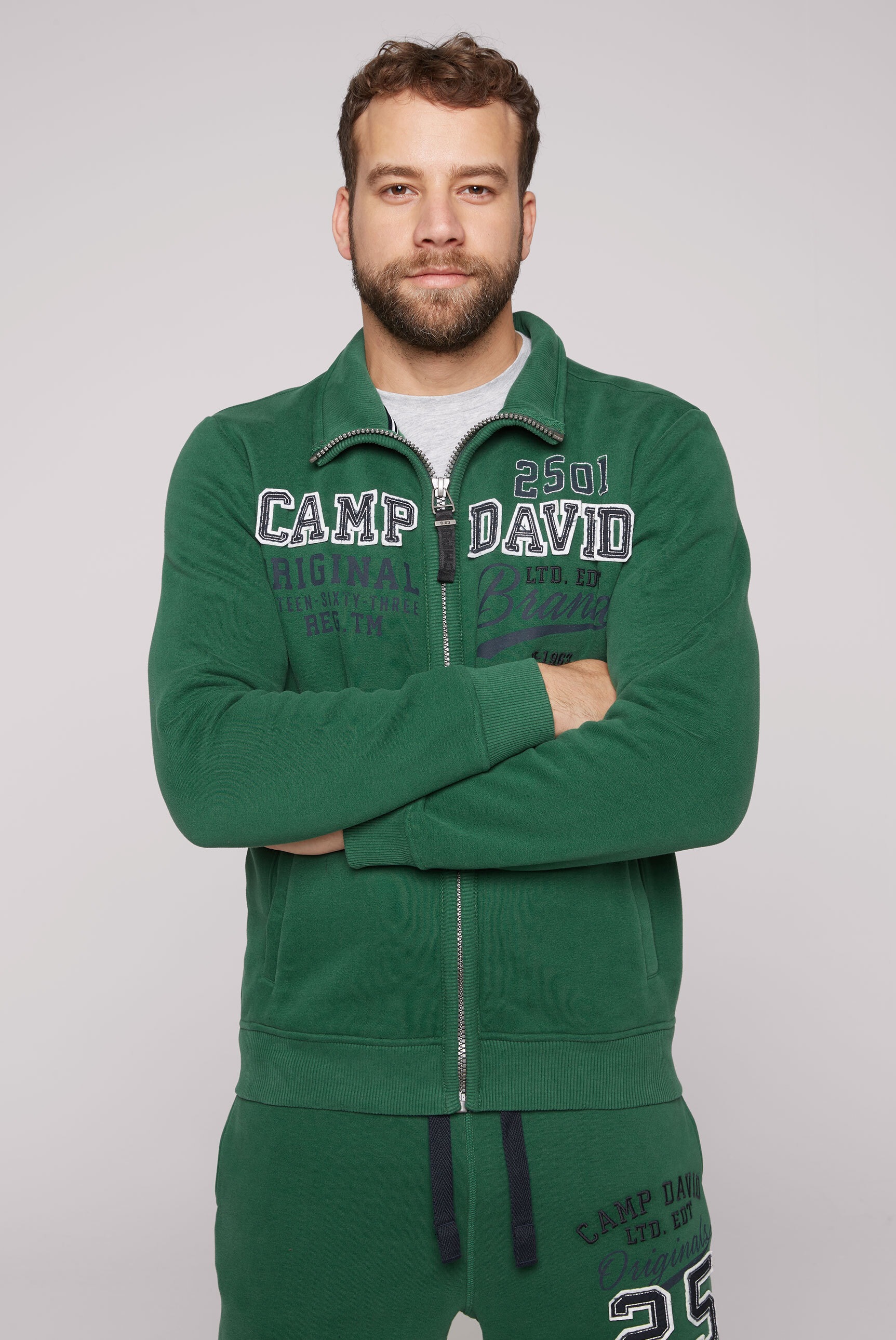 CAMP DAVID Sweatjacke, mit weicher Innenseite