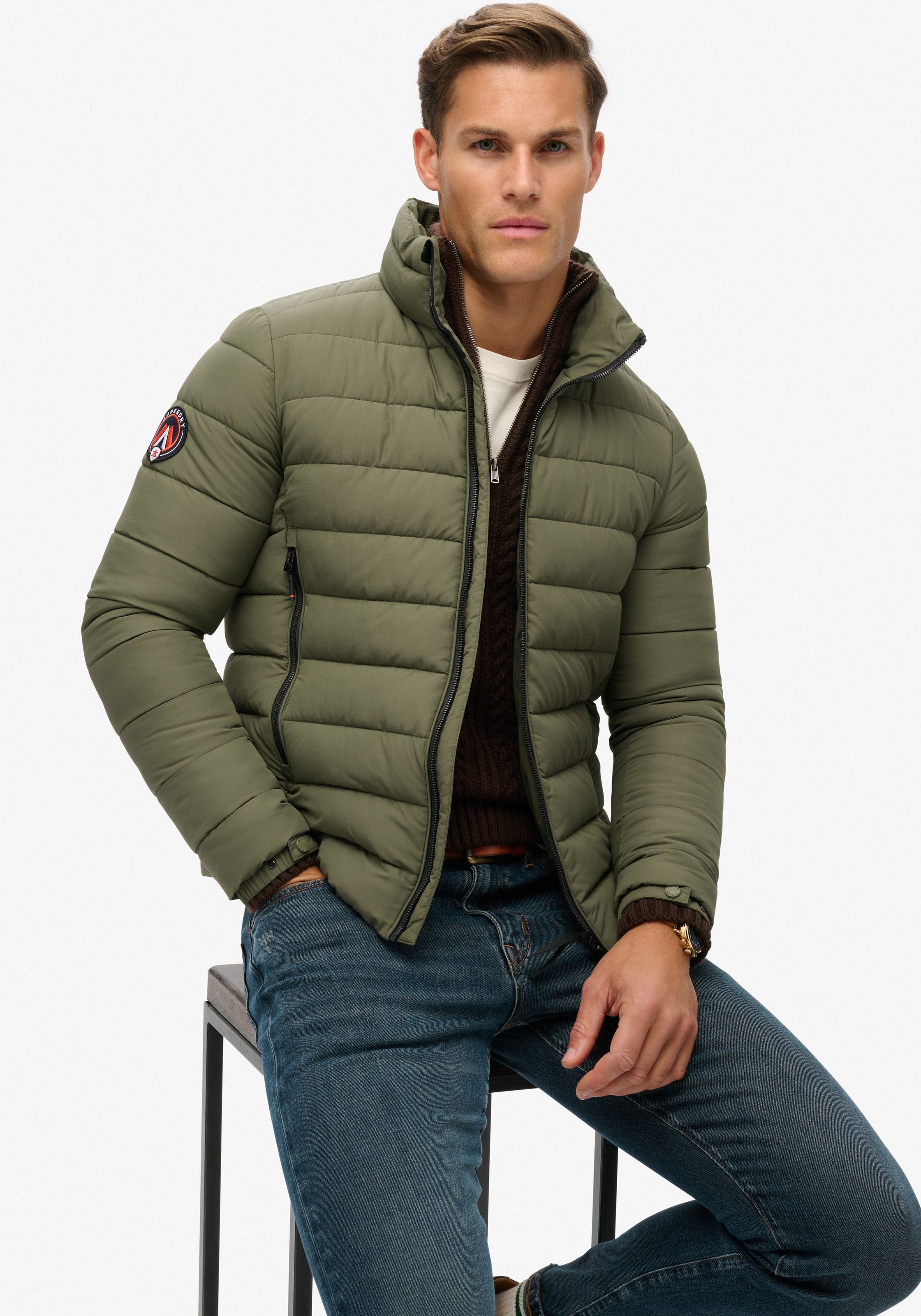 Superdry Steppjacke "FUJI EMB PADDED JACKET" günstig online kaufen