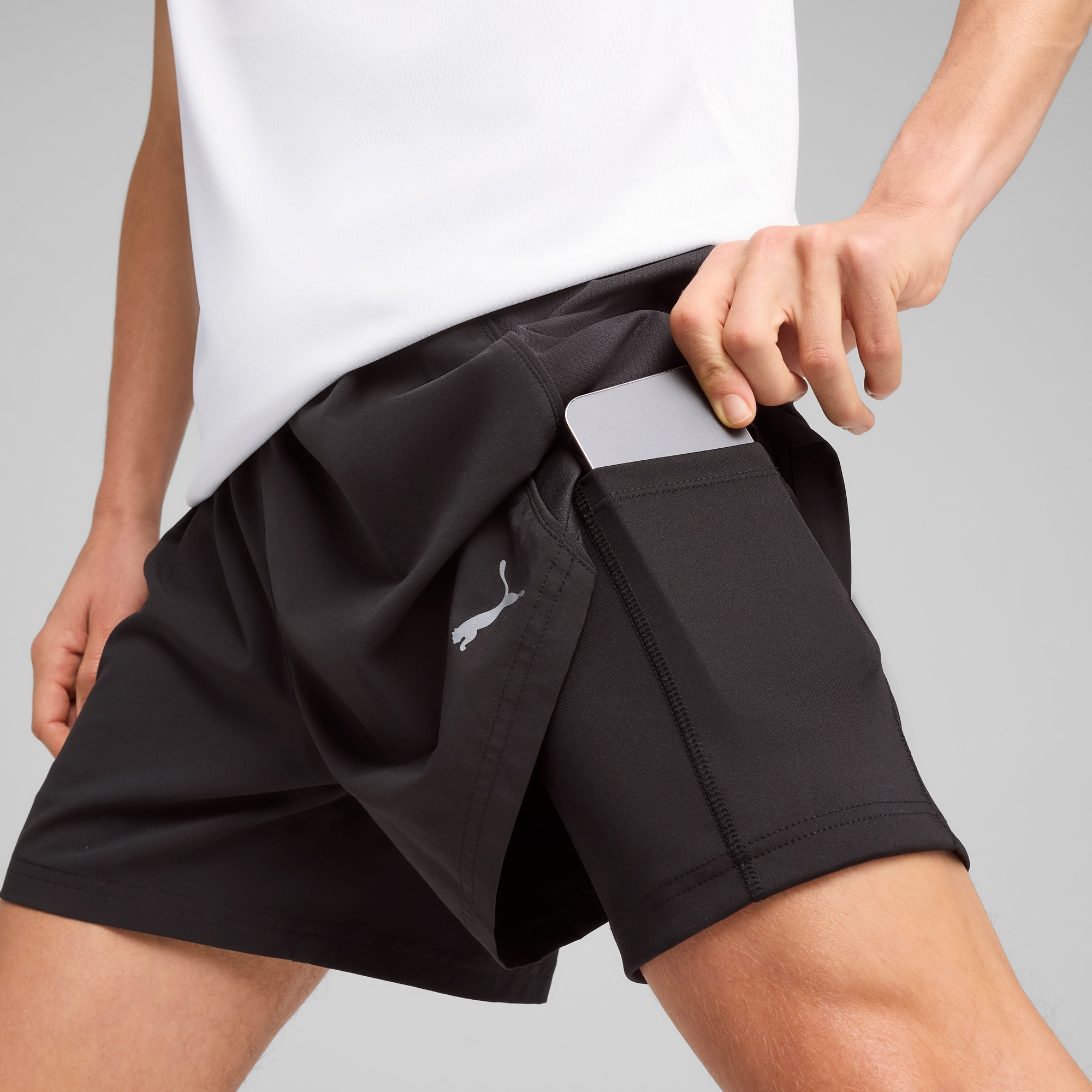 Thumbnail - PUMA Laufshorts "M RUN VELOCITY 2IN1 SHORT" für Training und Sportmode, mit Einschub-Handytasche, atmungsaktiv