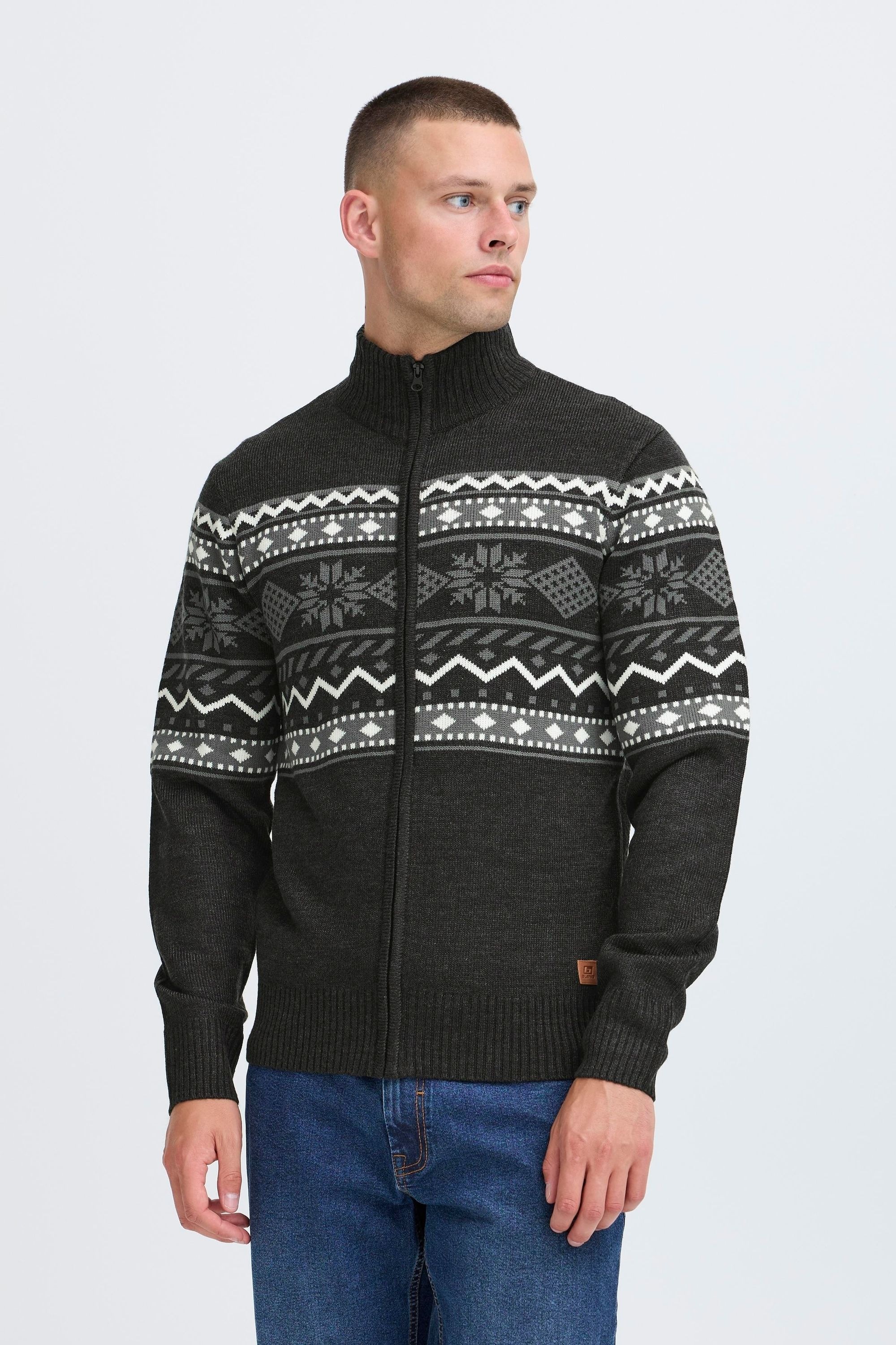 Blend Strickjacke "BHNova" Stilvolle Strickjacke mit Norweger-Muster günstig online kaufen