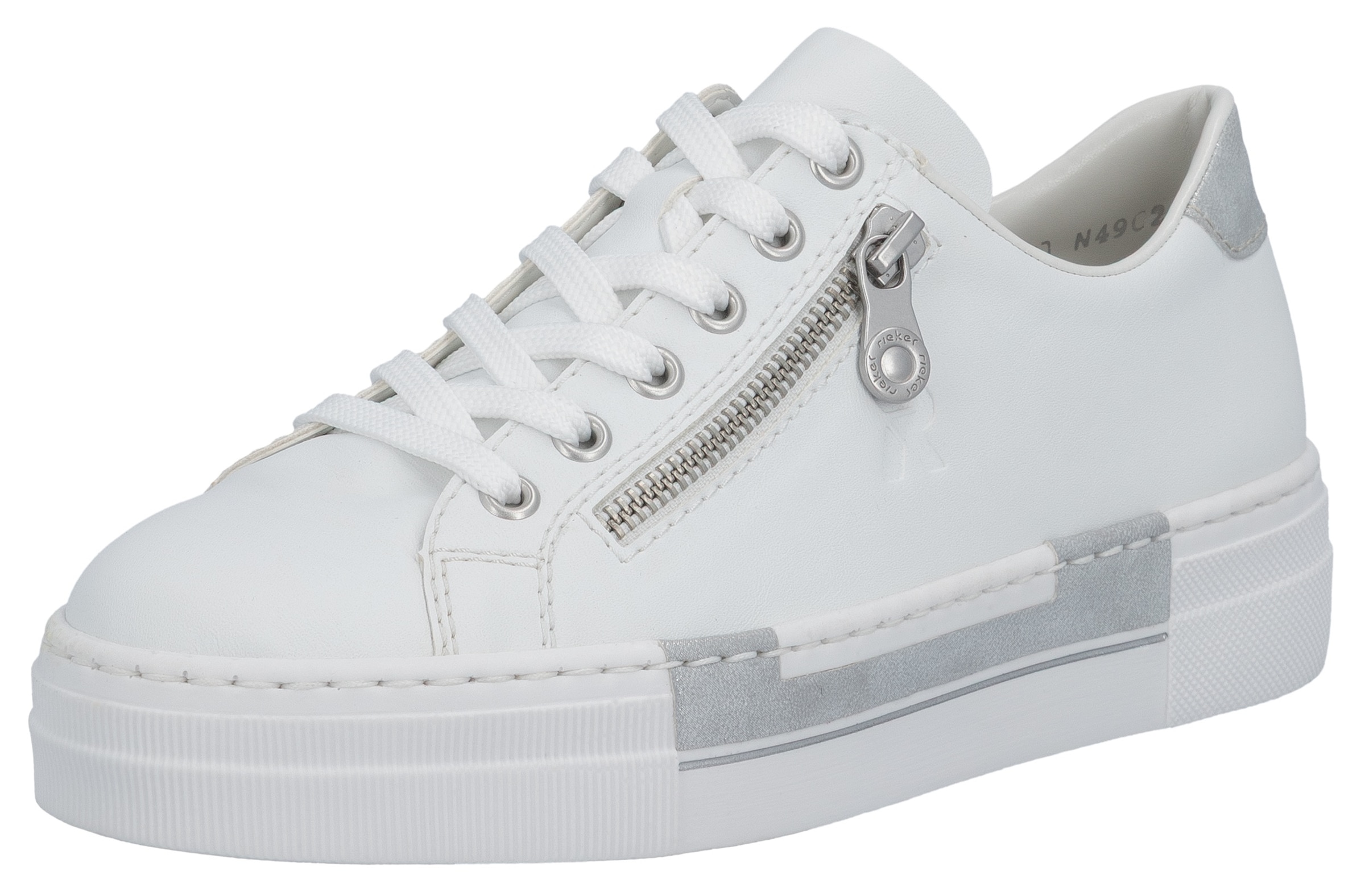 Rieker Plateausneaker mit Zierreißverschluss seitlich, Freizeitschuh, Halbs günstig online kaufen