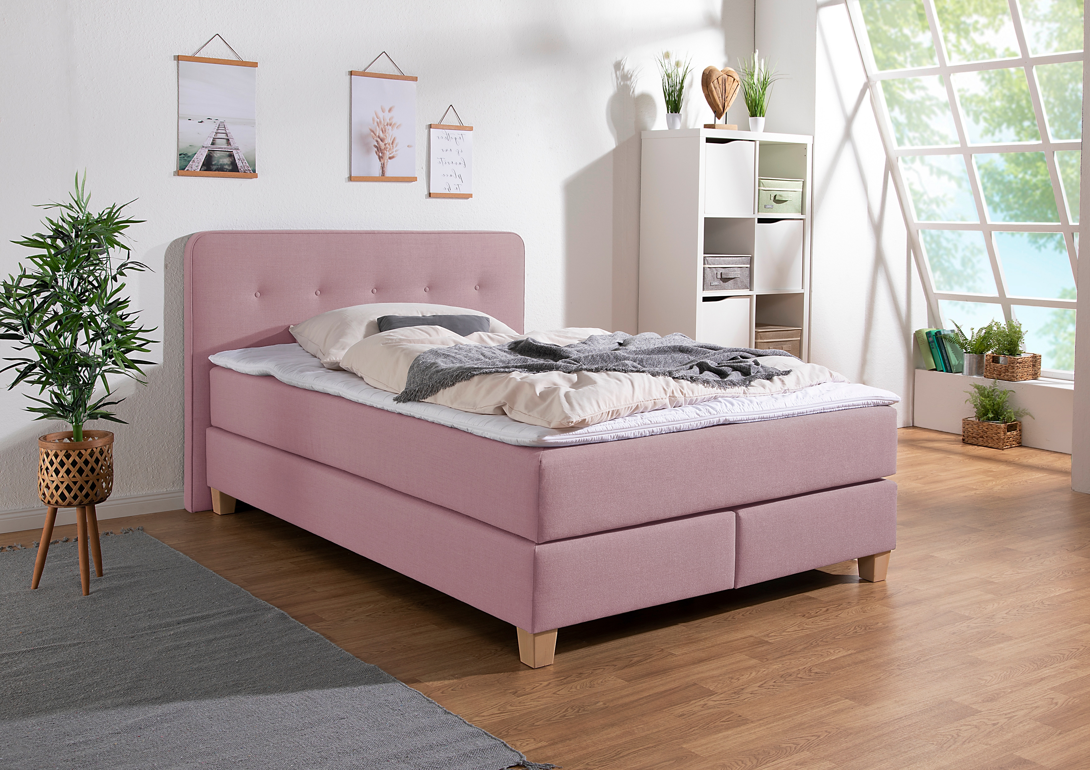 Home affaire "Fargo" in Überlänge 220 cm, mit Topper, 3 Ausführungen, 4, Breiten