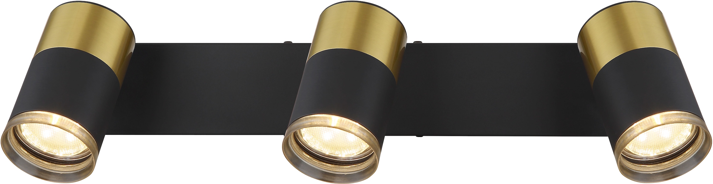 GLOBO LIGHTING Deckenstrahler »BRISBON«, Leuchtmittel GU10 | ohne Leuchtmittel, Deckenspot/kupferfarben/schwarz/Flur/Wohnzimmer