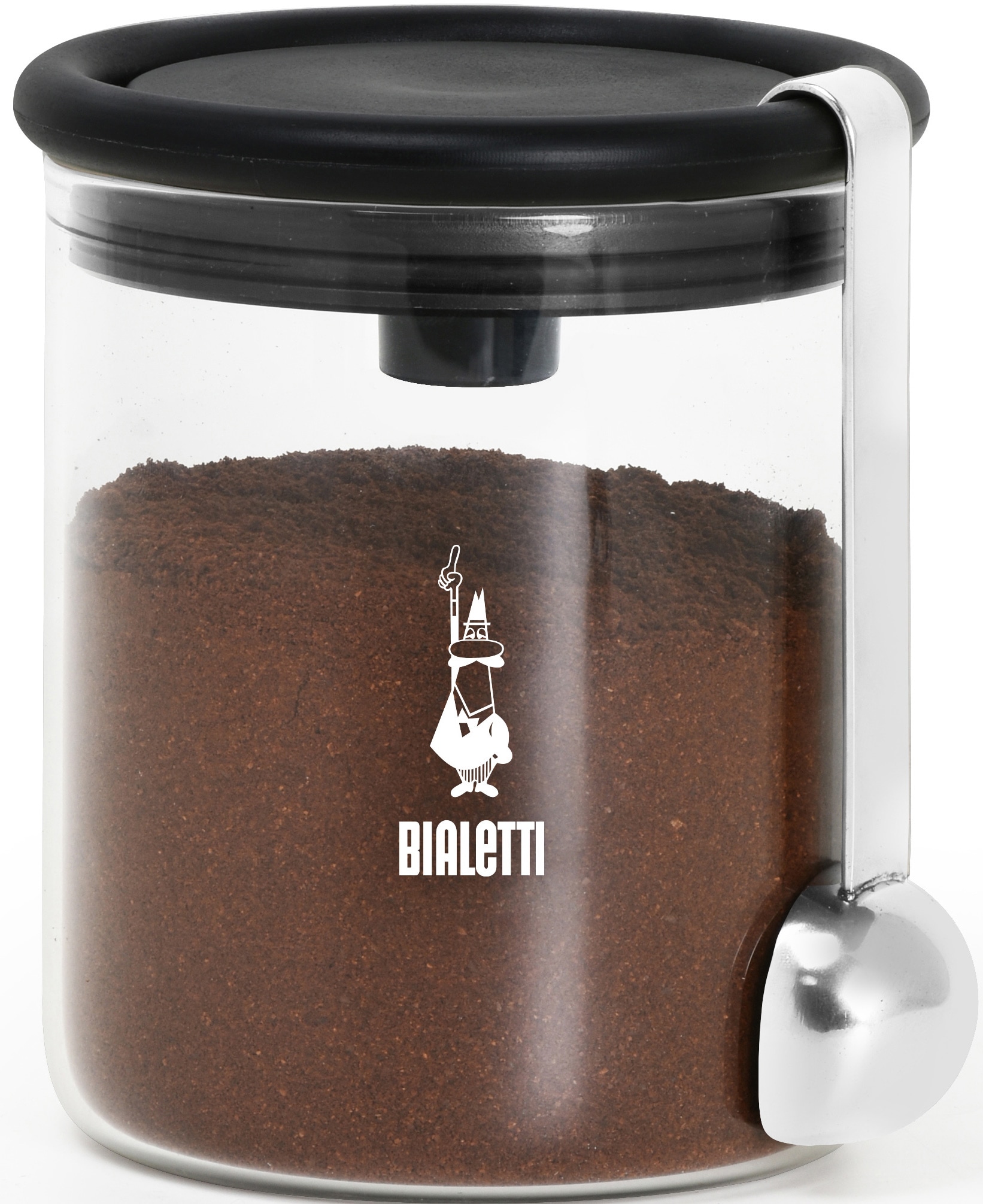BIALETTI Kaffeedose, (2 tlg.), für Kaffee, Inhalt: 250 g schwarz Kaffeedose
