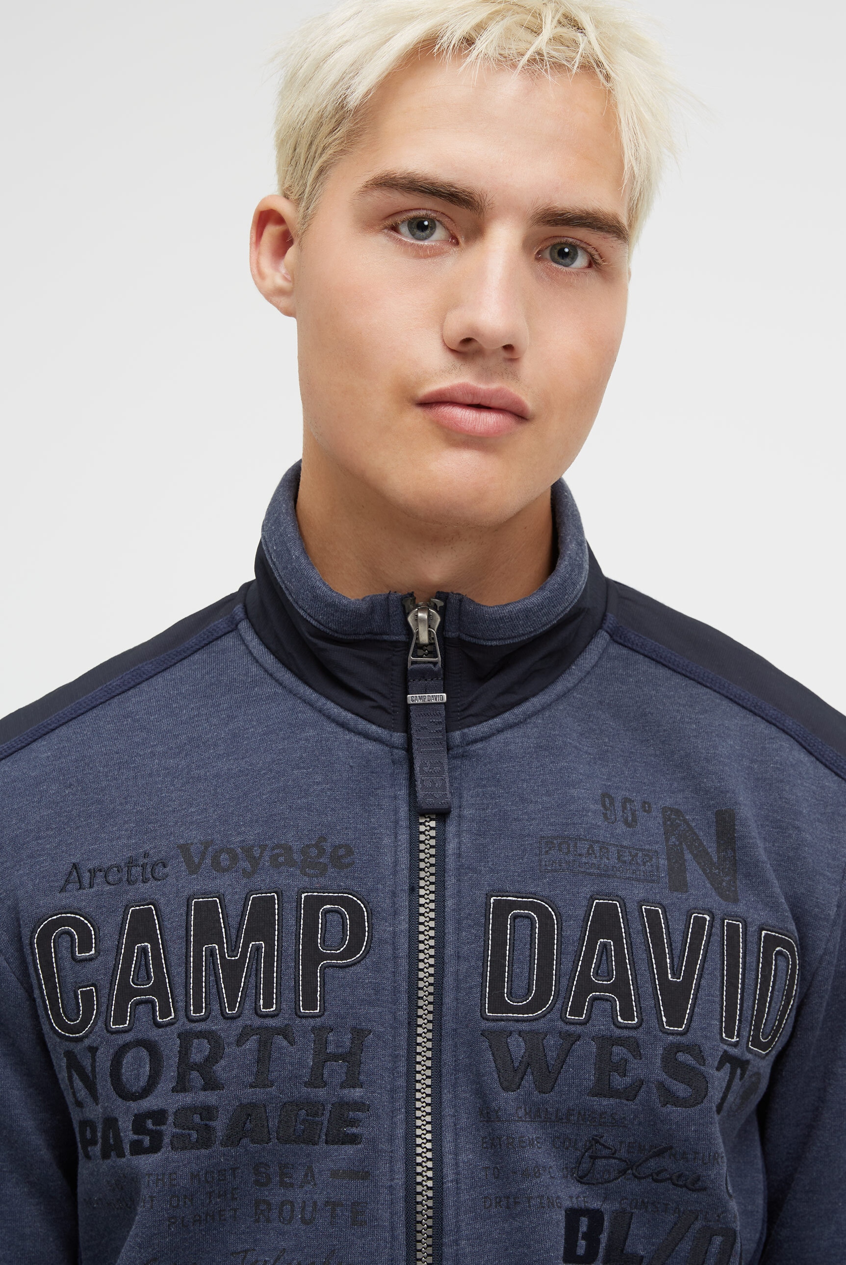 CAMP DAVID Sweatjacke, mit Reißverschlusstaschen