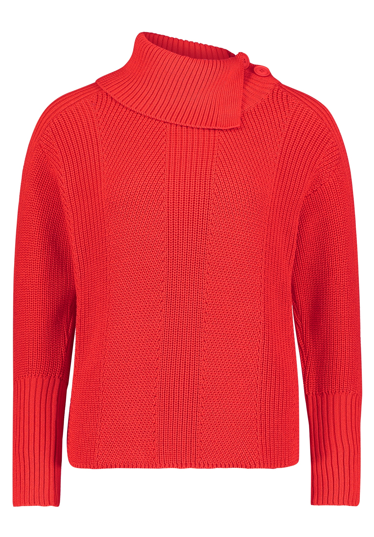 Betty Barclay Strickpullover »Betty Barclay Grobstrick-Pullover mit hohem Kragen«, (1 tlg.), Kragen