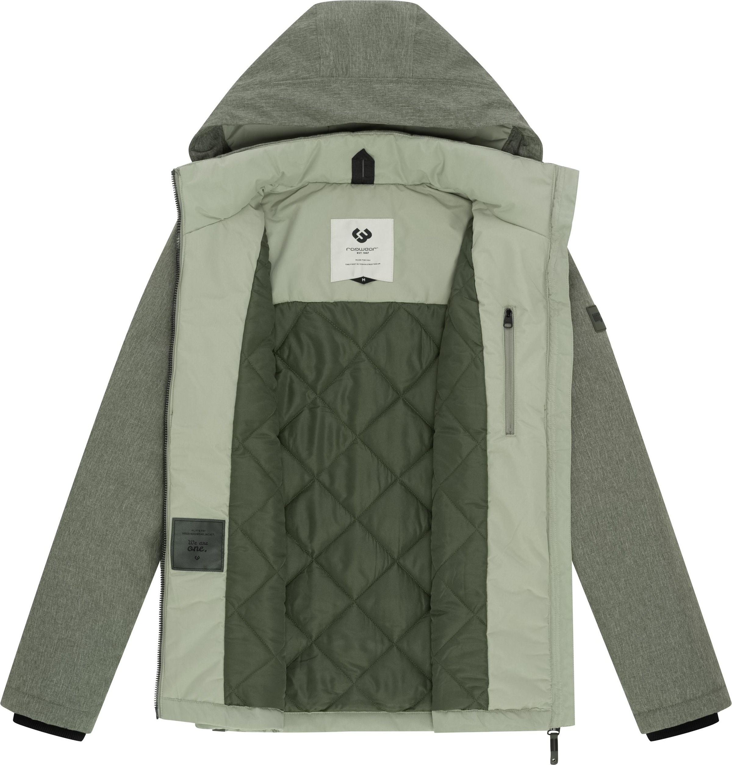 Ragwear Outdoorjacke »Roens«, mit Kapuze, Wasserdichte Herren Übergangsjacke mit Kapuze