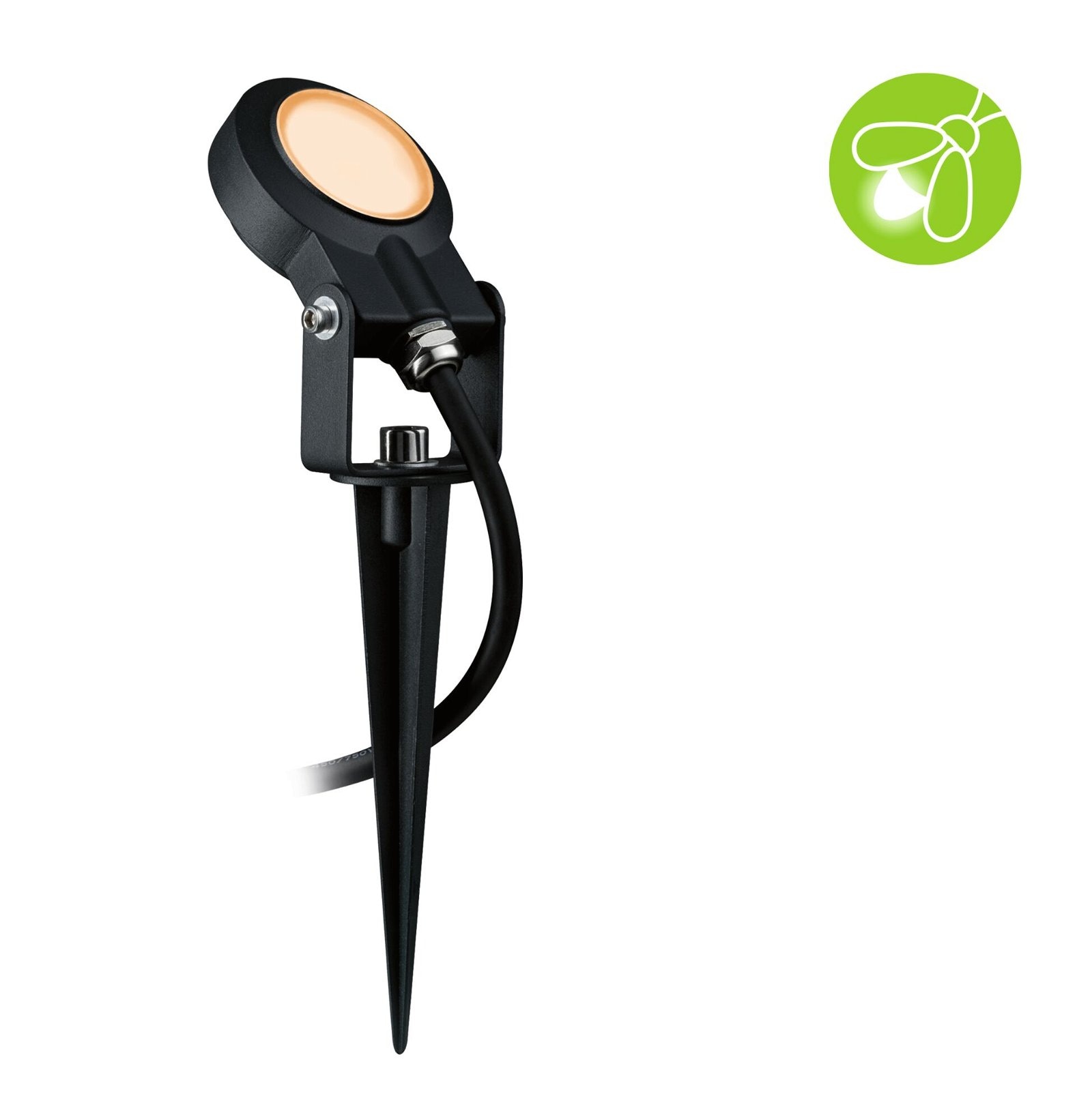 Paulmann LED Gartenstrahler »Plug & Shine Sting Einzelspot IP67 2200K 6,3W Anthrazit«, 1 flammig-flammig, insektenfreundlich