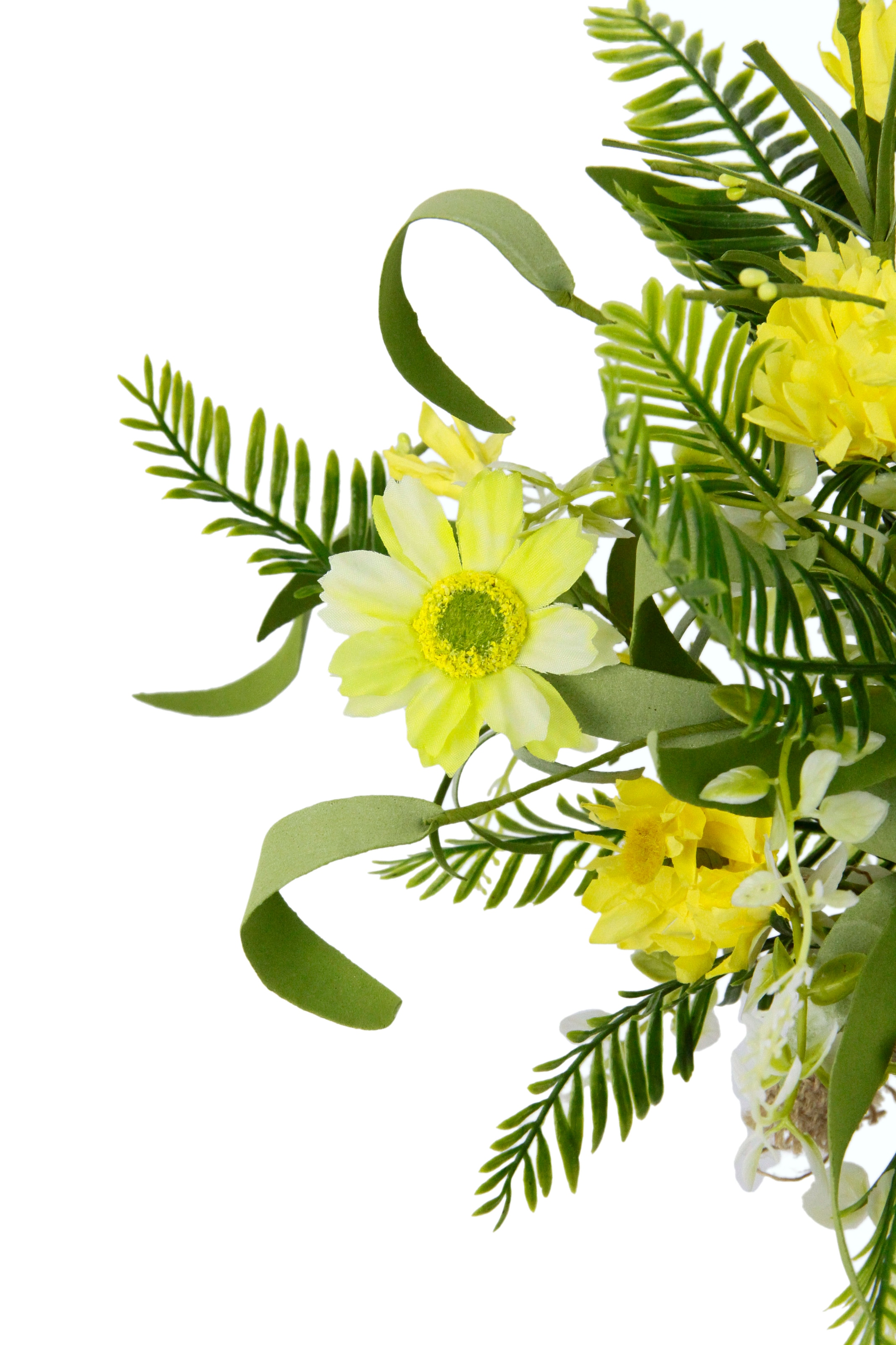 I.GE.A. Kunstblume »Arrangement 'Margeriten/Farn'«, in Jutetopf