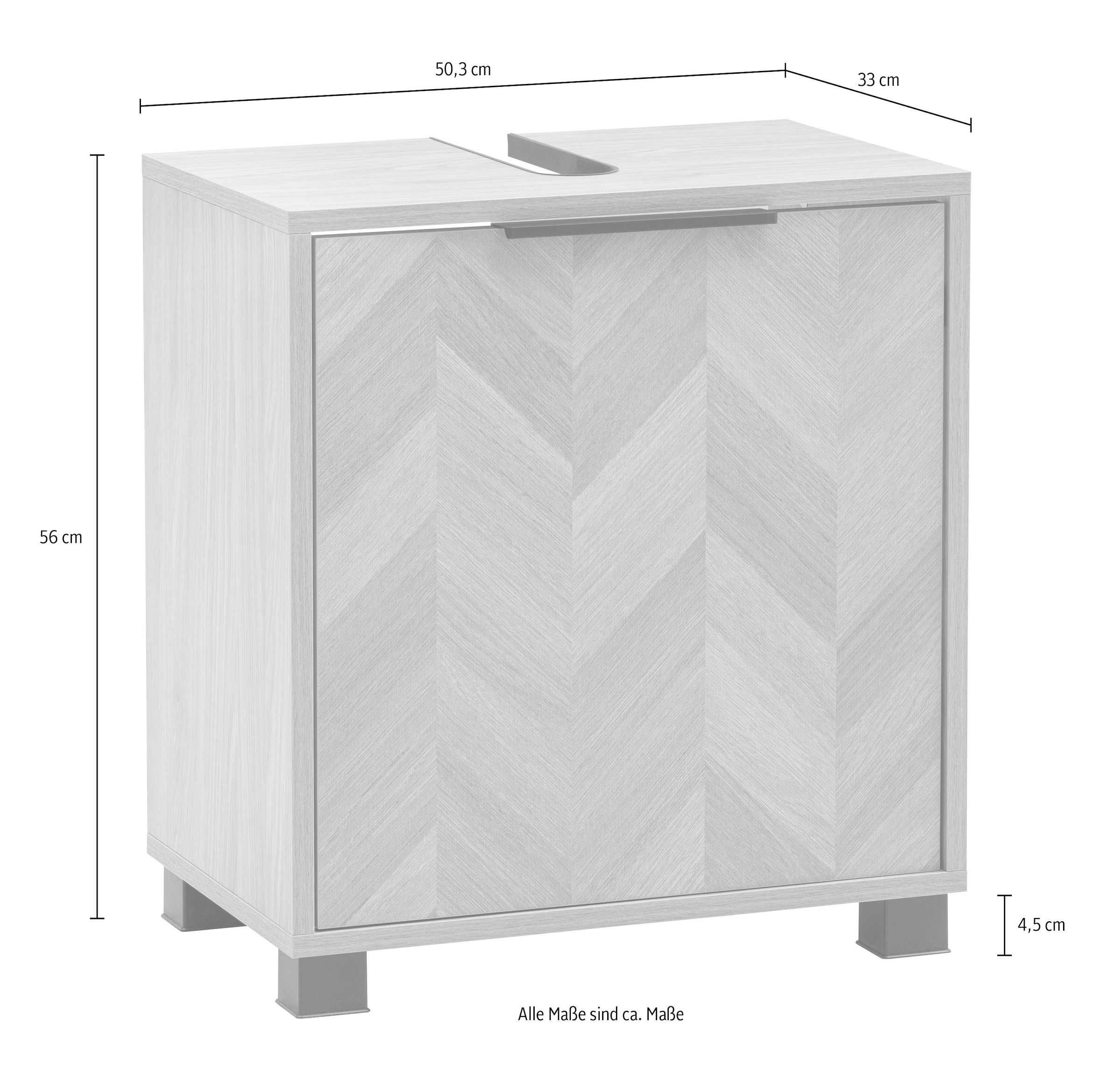 Schildmeyer Waschbeckenunterschrank »Piazza, Breite 50,3 cm« 1 Stk. tlg.