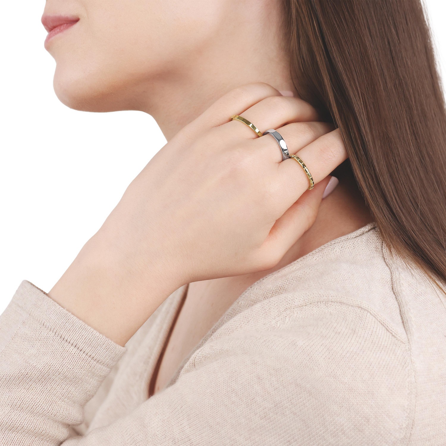 TOM TAILOR Ring-Set »Multipack Schmuck Geschenk Edelstahl«