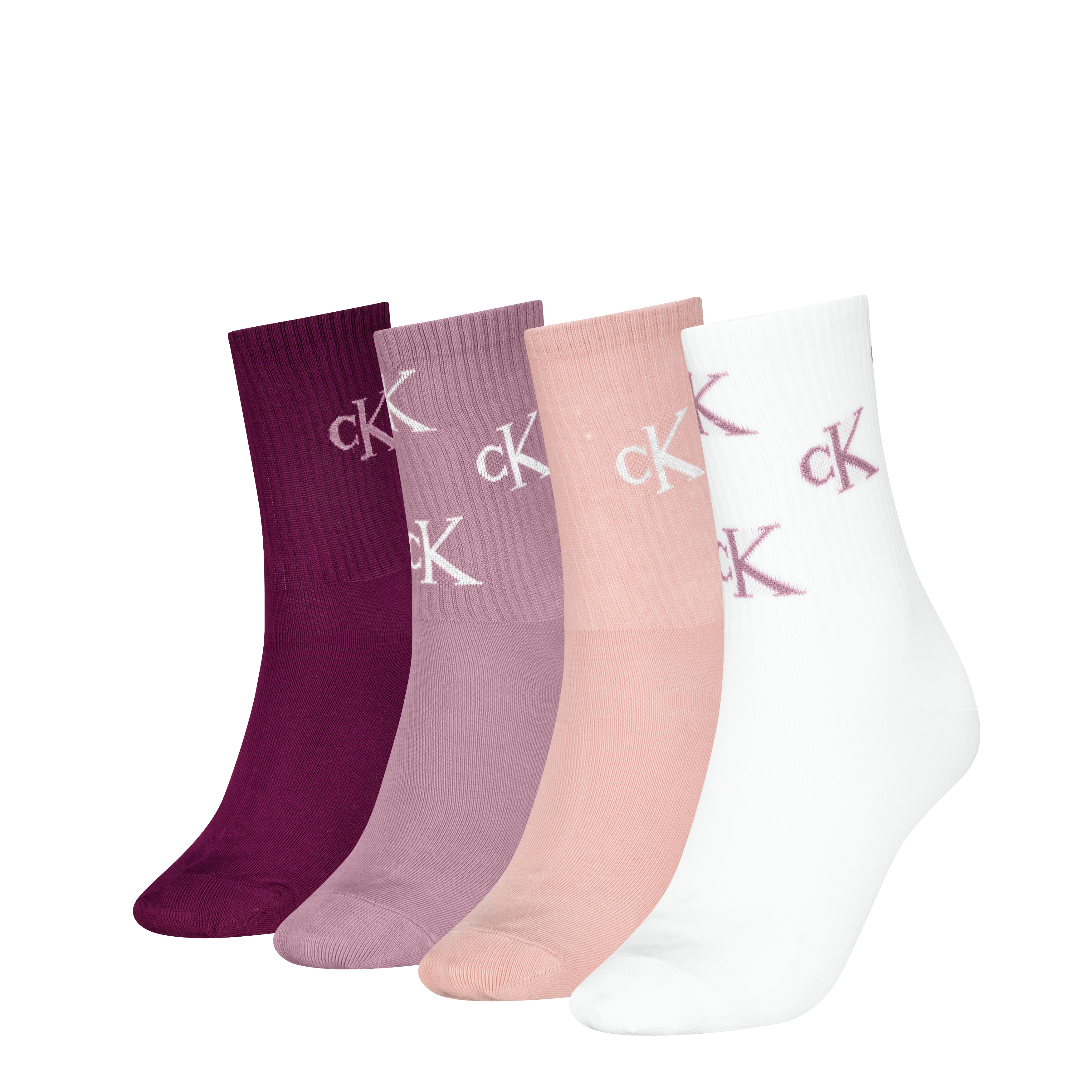 Calvin Klein Socken "CK WOMEN SOCK 4P GIFTBOX LUREX AOP"