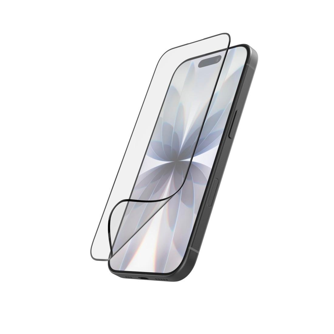 Hama Displayschutzglas »Handy-Schutzglas "Super Hybrid" für Apple iPhone 17, Montagehilfe« High-End-Schutzglas mit D3O®-Lizenz