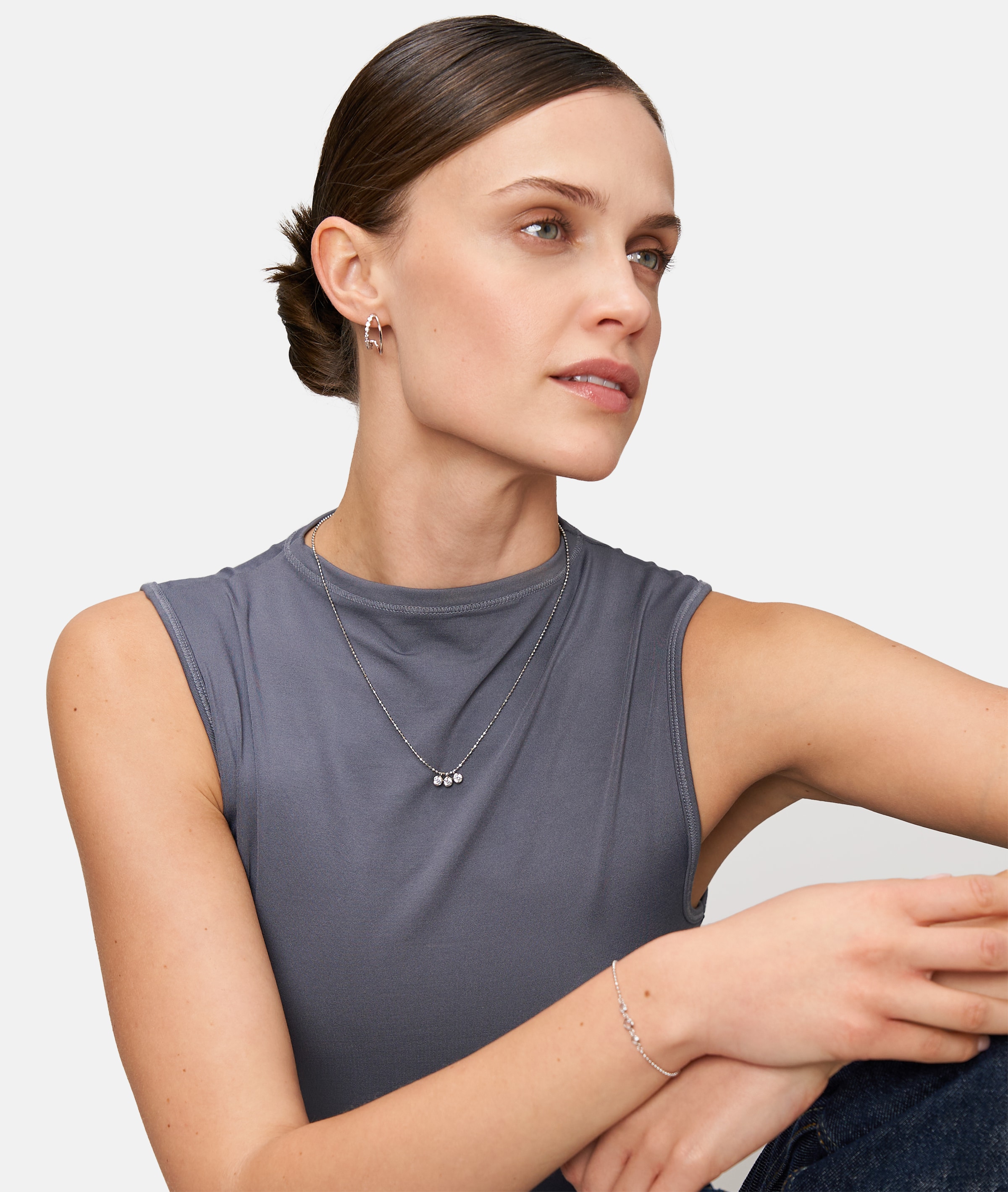 Tamaris Armband »Schmuck Geschenk Silber 925 Armkette Tiny Glimmer«, mit Zirkonia (synth.)