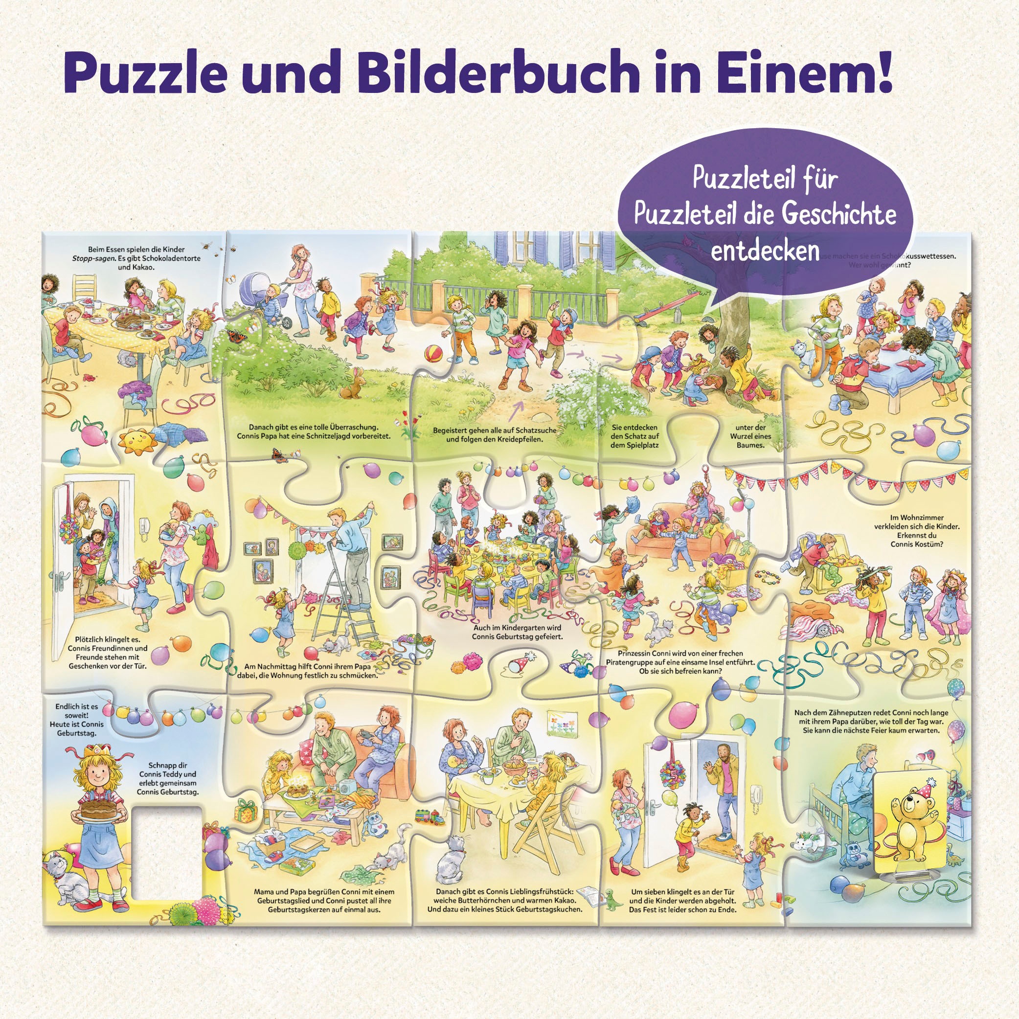 Kosmos Puzzle »Mein erstes Story-Puzzle - Conni hat Geburtstag« Made in Germany
