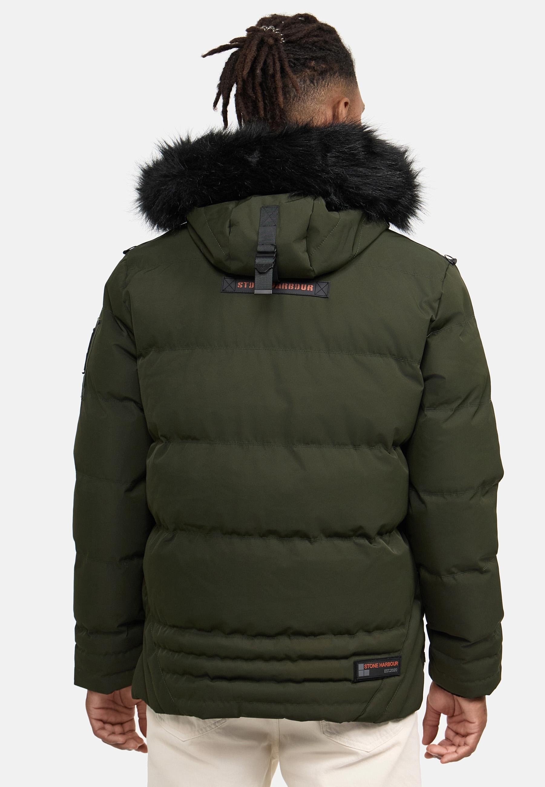 Stone Harbour Steppjacke »Romaan«, mit Kapuze, gesteppte Winterjacke mit Kapuze