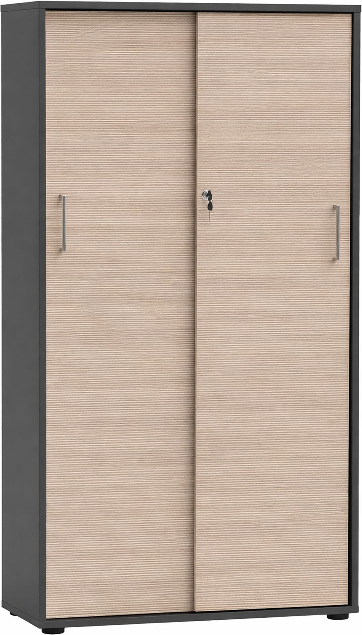 Schildmeyer Schiebetürenschrank "METZ, Aktenschrank abschließbar, Höhe 150 cm, MADE IN GERMANY" 1 Stk. tlg. Fronten in Canello, MADE IN GERMANY
