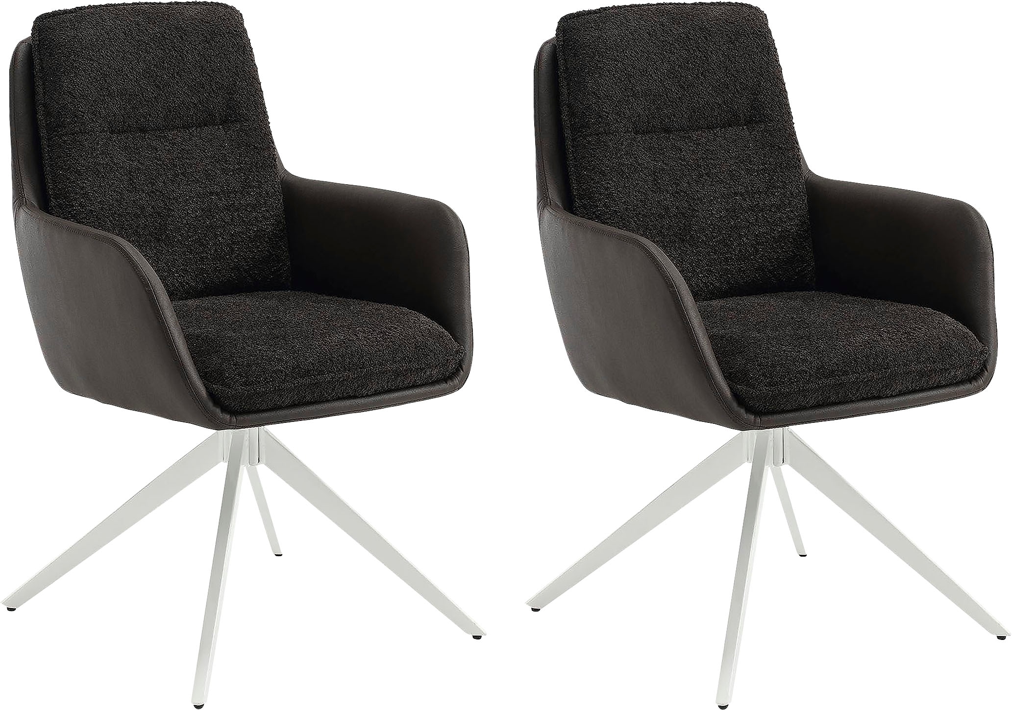 Home affaire Esszimmerstuhl "Barcelona" (Set) 2 Stk. Boucle verschiedene Ge günstig online kaufen