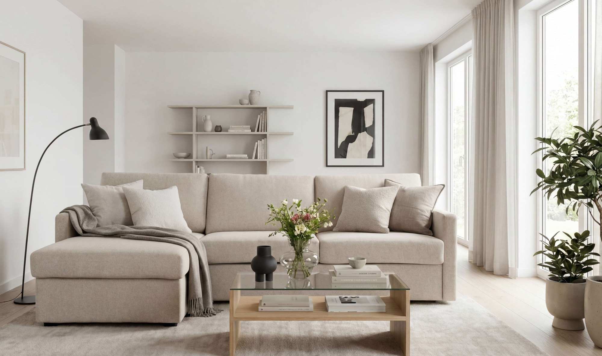 OTTO home Schlafsofa "GOLDPOINT Ecksofa 264 cm, Liegefläche (140/200cm), L-Form" Bettfunktion, Bonell-Federkernmatratze und Dauerschläfer-Funktion