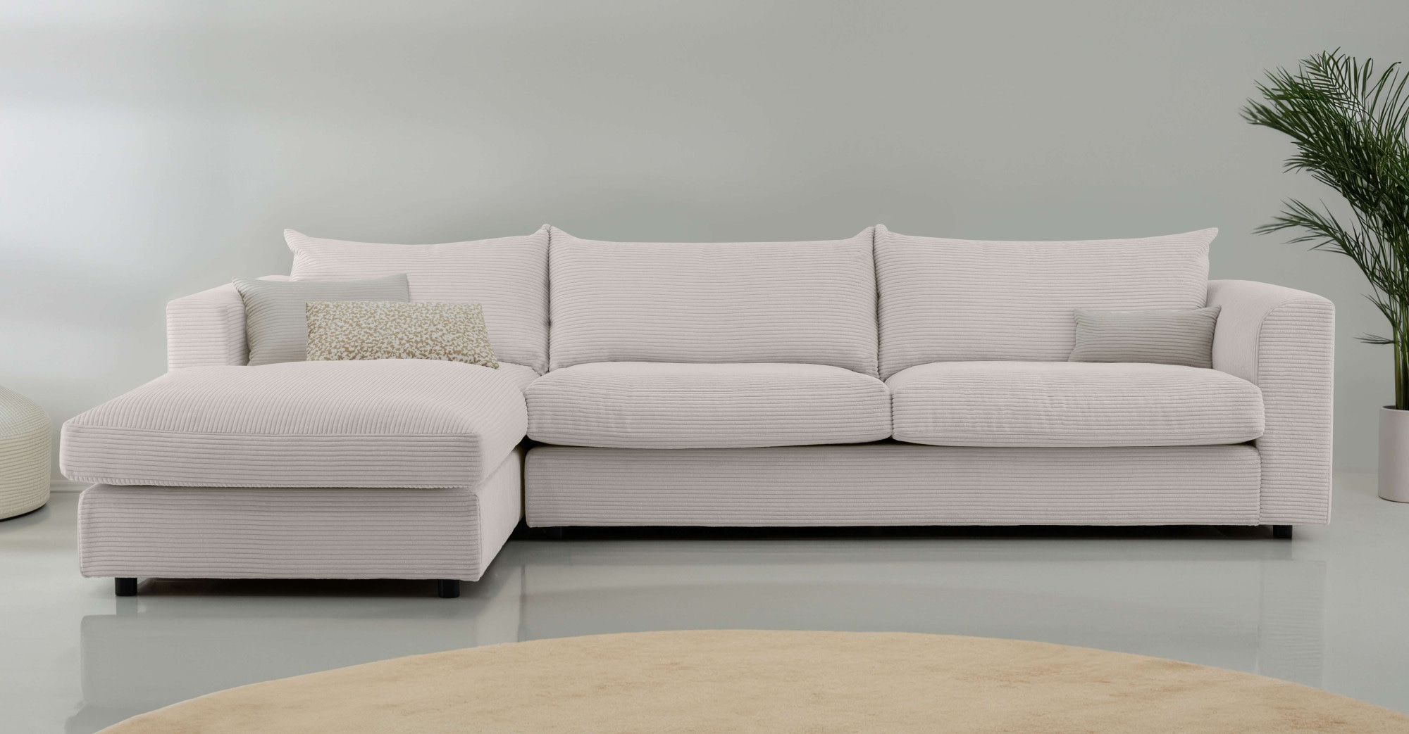 LeGer Home by Lena Gercke Ecksofa "Avelina" Breite 297 cm, in Cord- und Che günstig online kaufen