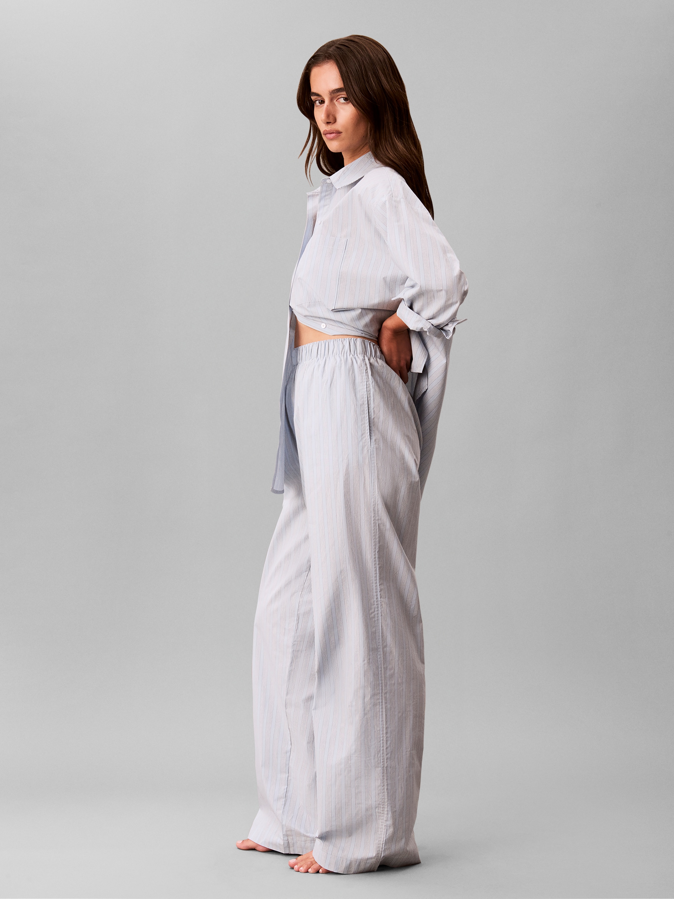 Calvin Klein Underwear Pyjamahose »COVERED WB POPLIN PANT«  aus Baumwoll-Popeline