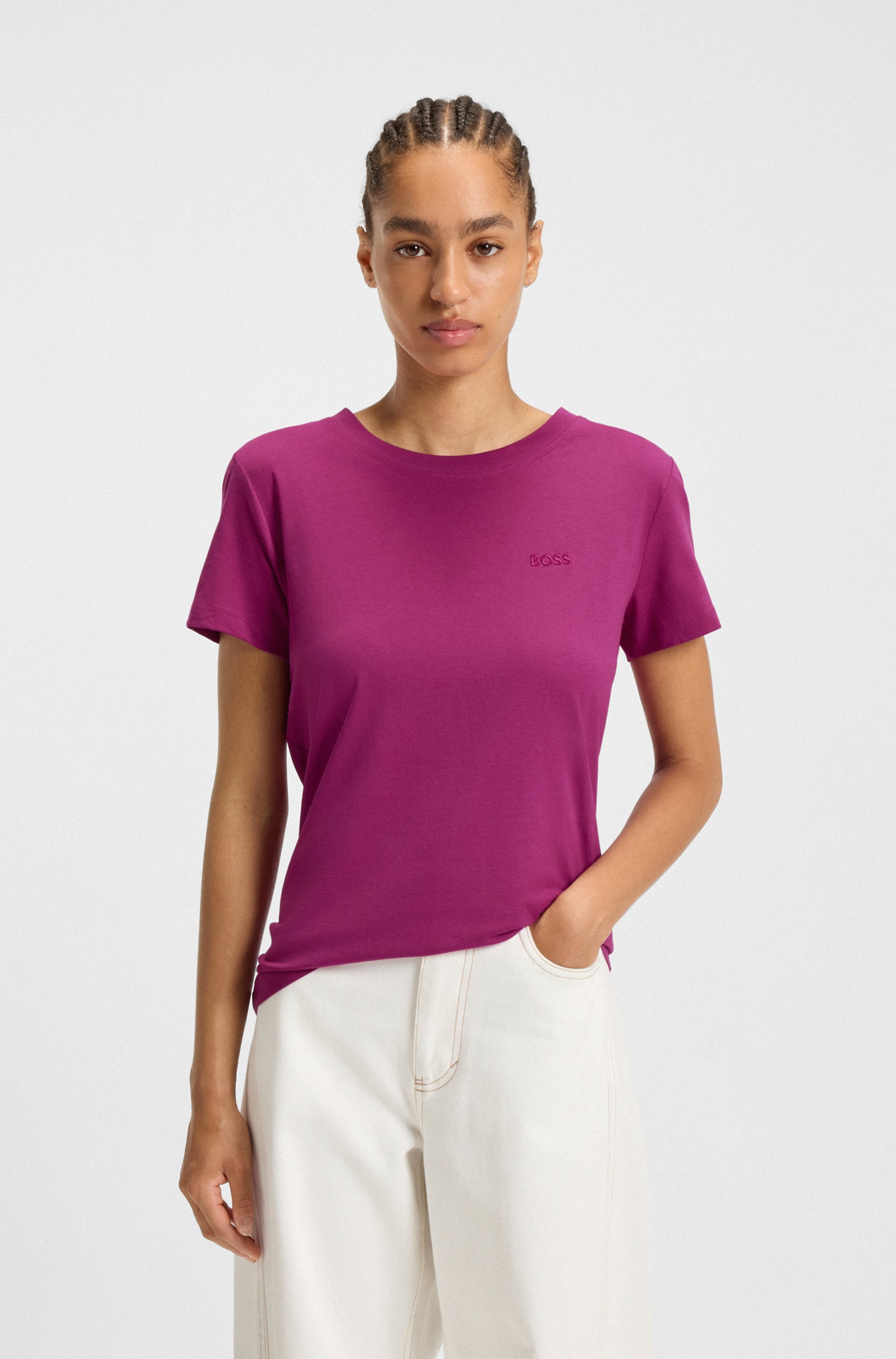 BOSS ORANGE T-Shirt "Esogo Premium Damenmode", mit Logo günstig online kaufen