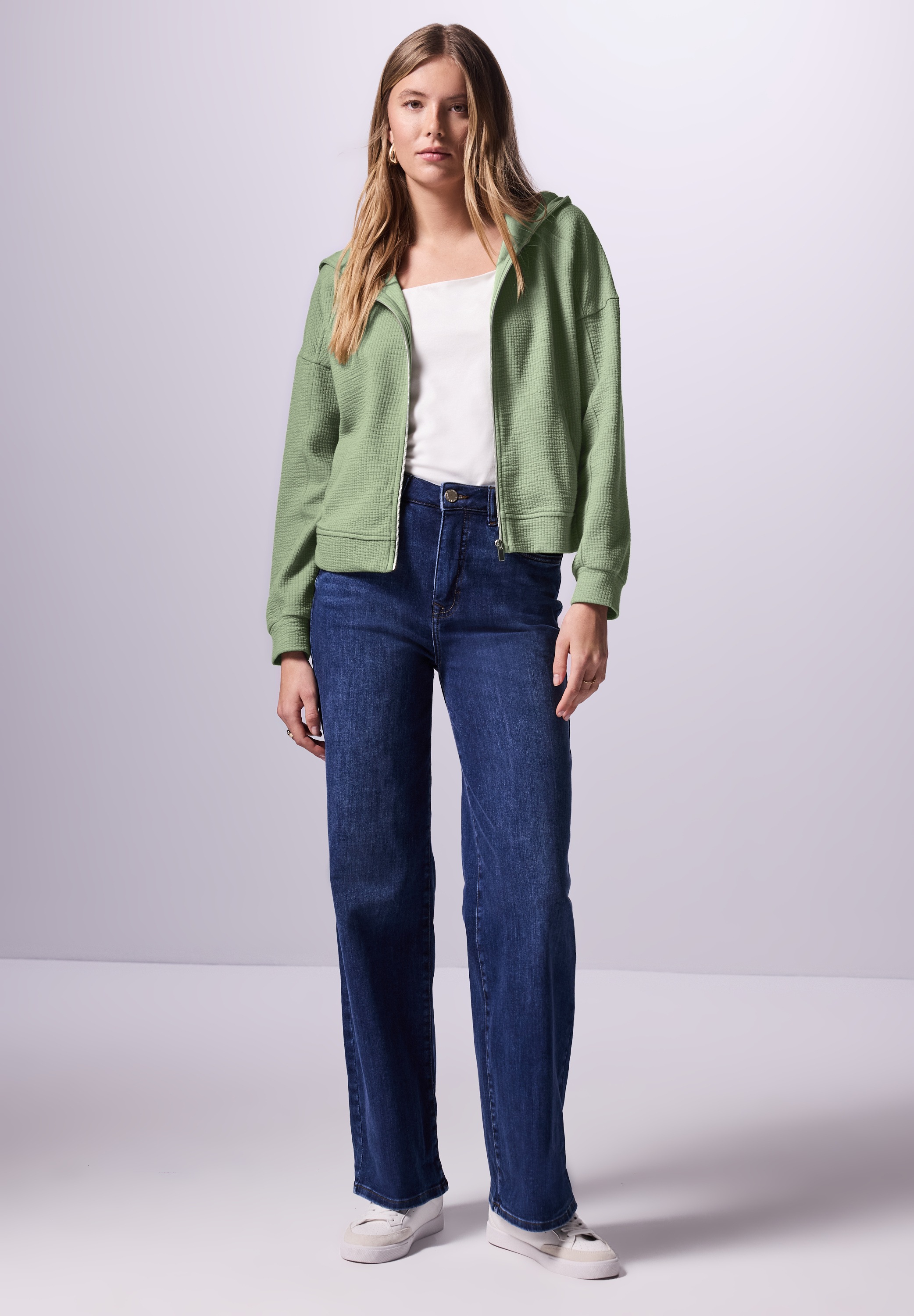 STREET ONE STUDIO Cardigan, aus Baumwolle mit Stretchanteil