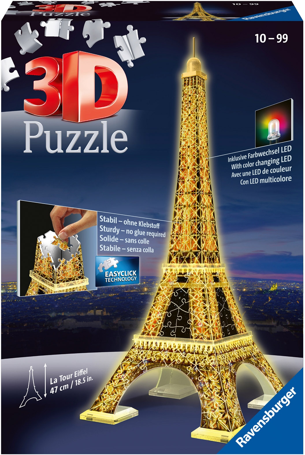 Ravensburger 3D-Puzzle »Eiffelturm bei Nacht«