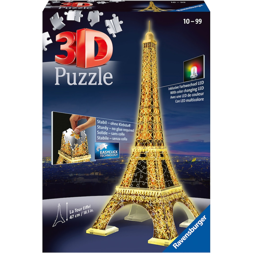 Ravensburger 3D-Puzzle »Eiffelturm bei Nacht«