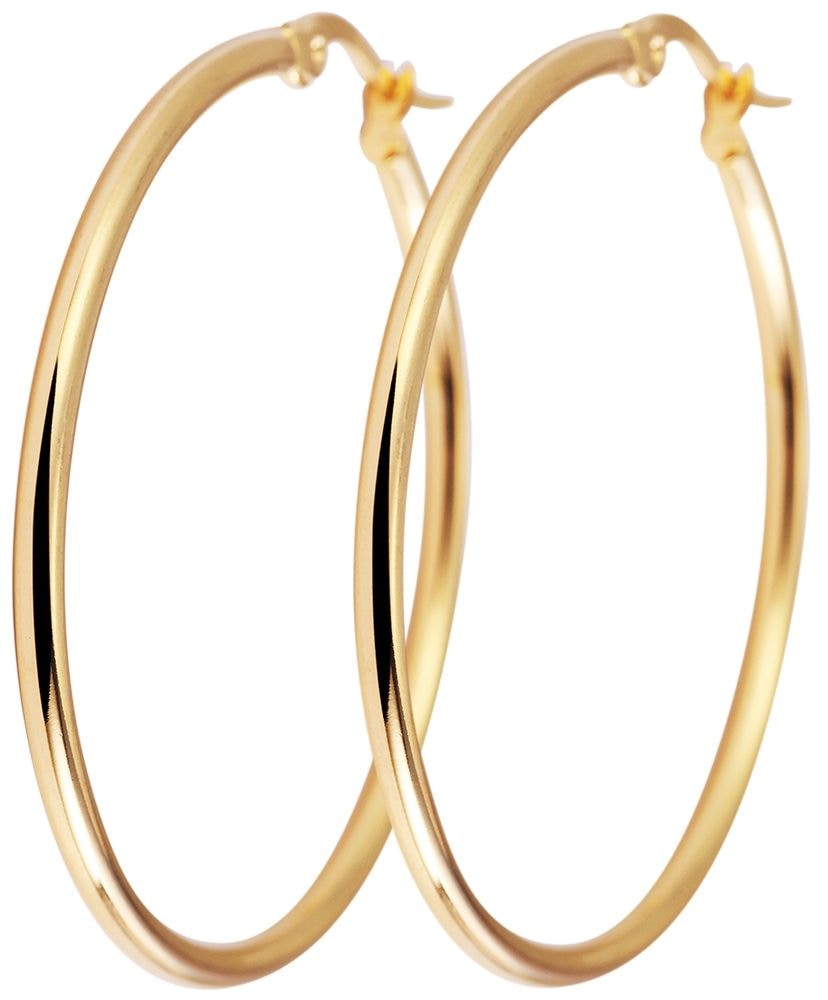 Adelia´s Paar Creolen "Damen Ohrringe – Creole aus Edelstahl" Ein kleines G günstig online kaufen