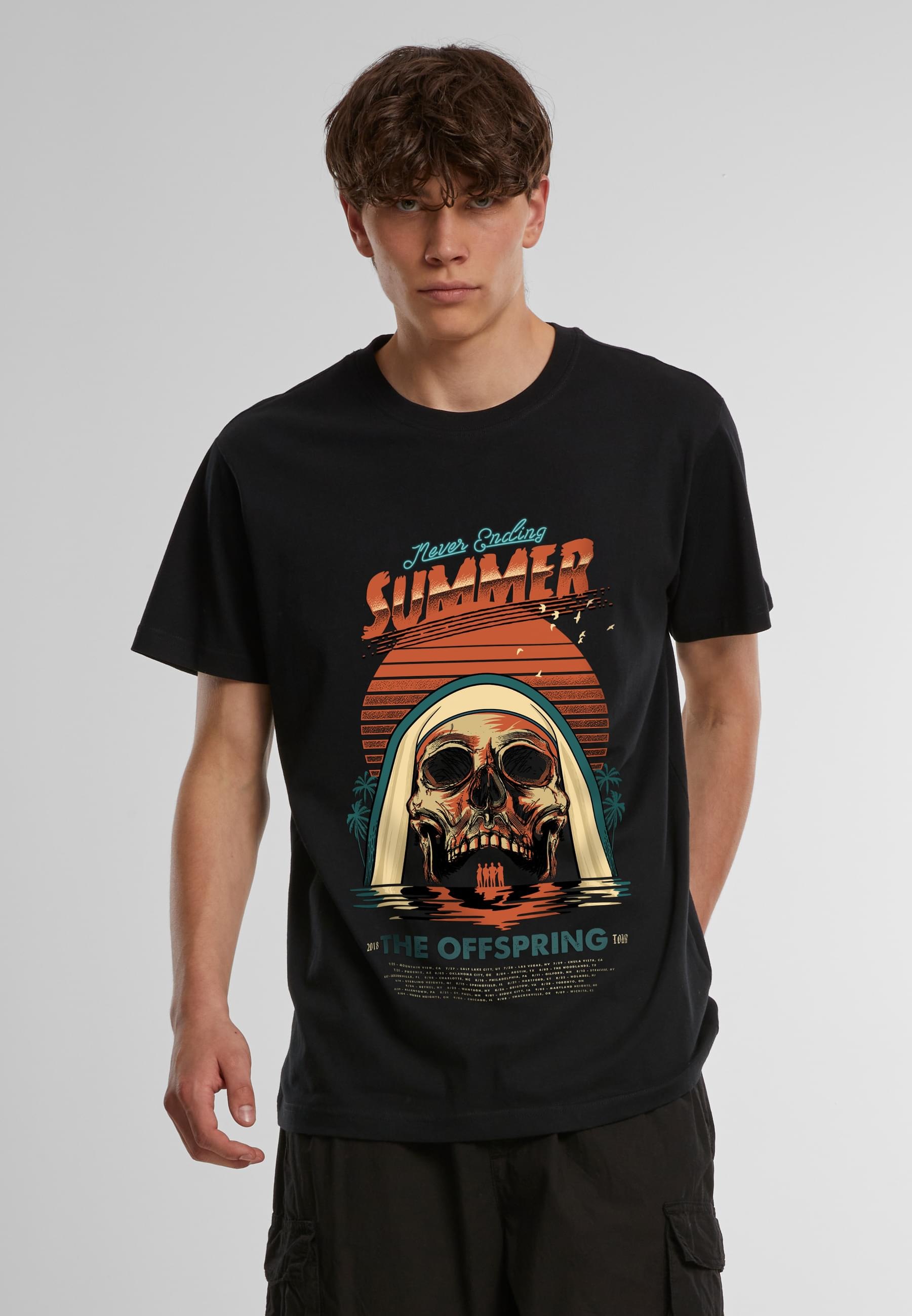 Merchcode T-Shirt »Merchcode Offspring Never Ending Summer Tee«, (1 tlg.)