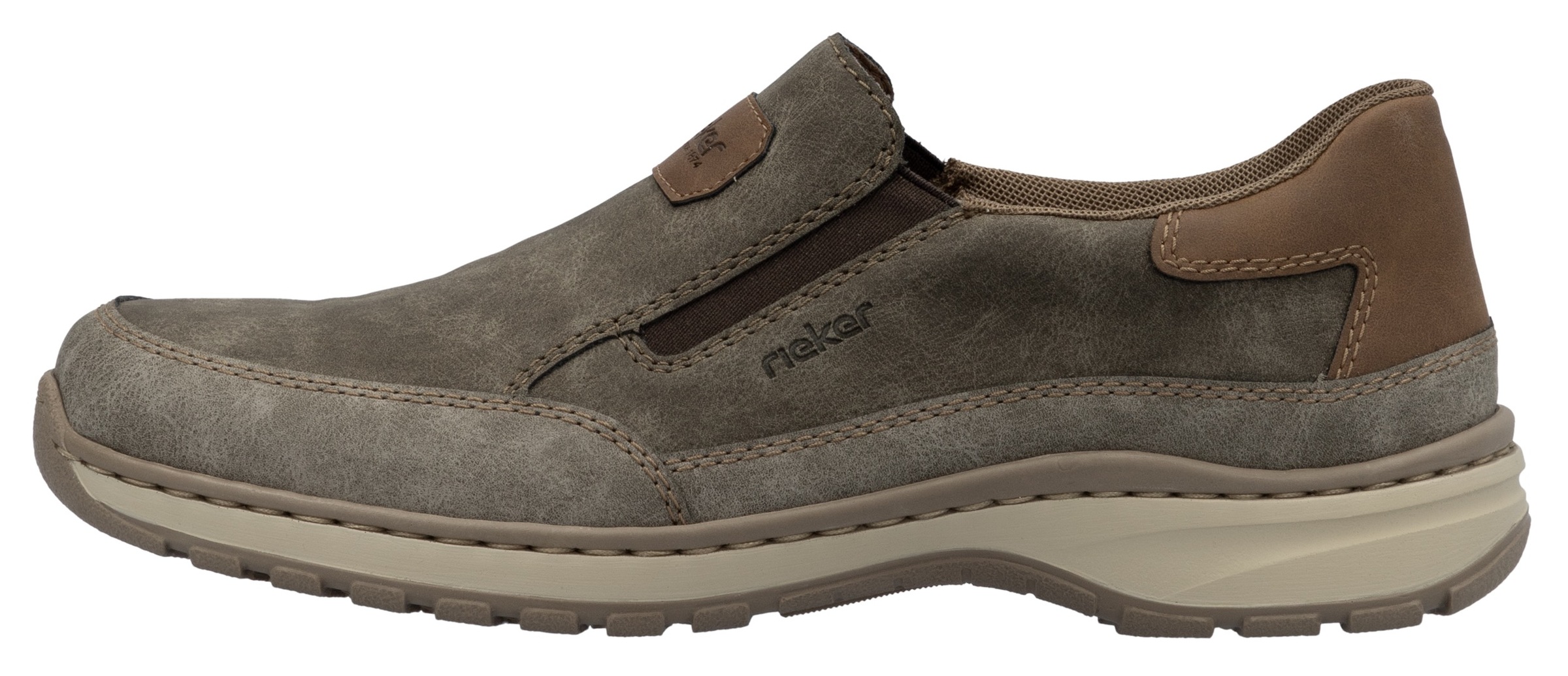 Rieker Slipper, Slip-on-Sneaker, Freizeitschuh, Halbschuh mit Gummizug