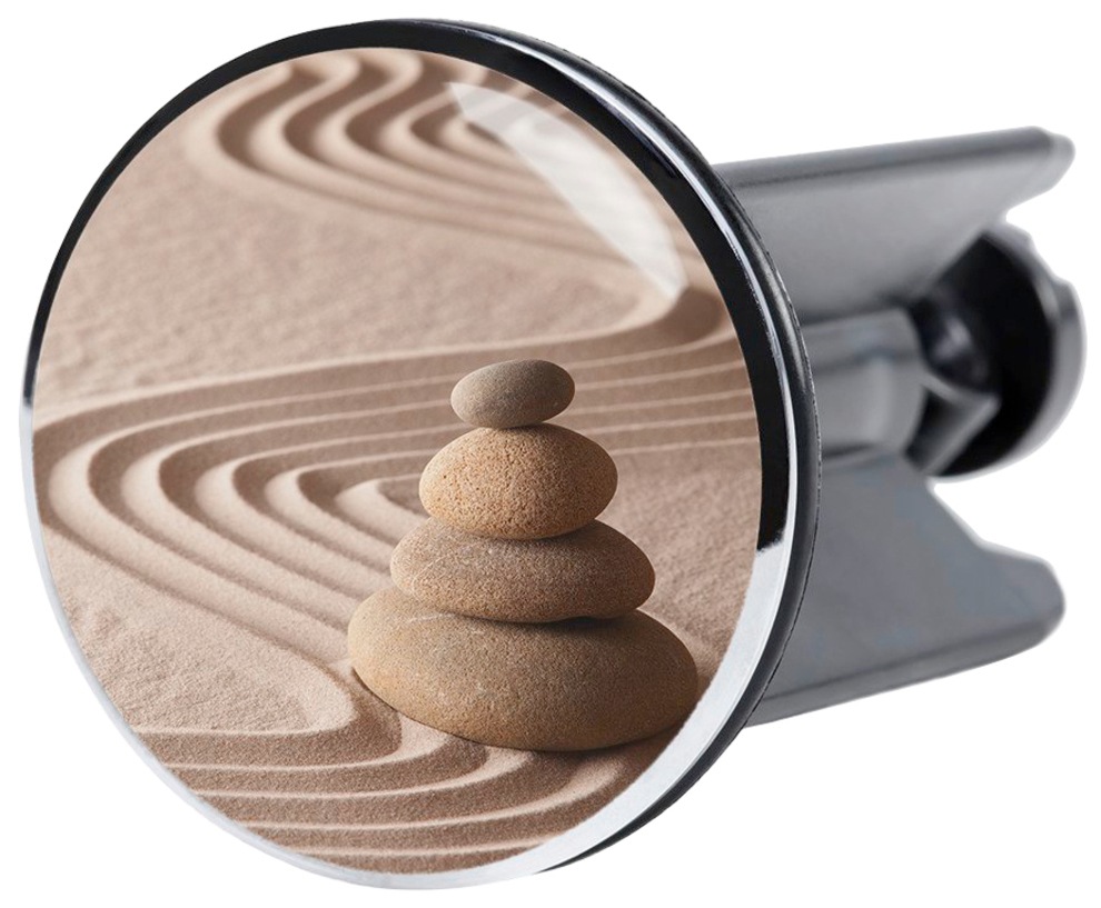 Sanilo Badaccessoire-Set »Zen«, (Komplett-Set, 6 tlg.), bestehend aus WC-Sitz, Badteppich, Stöpsel, Seifenspender, WC-Bürste