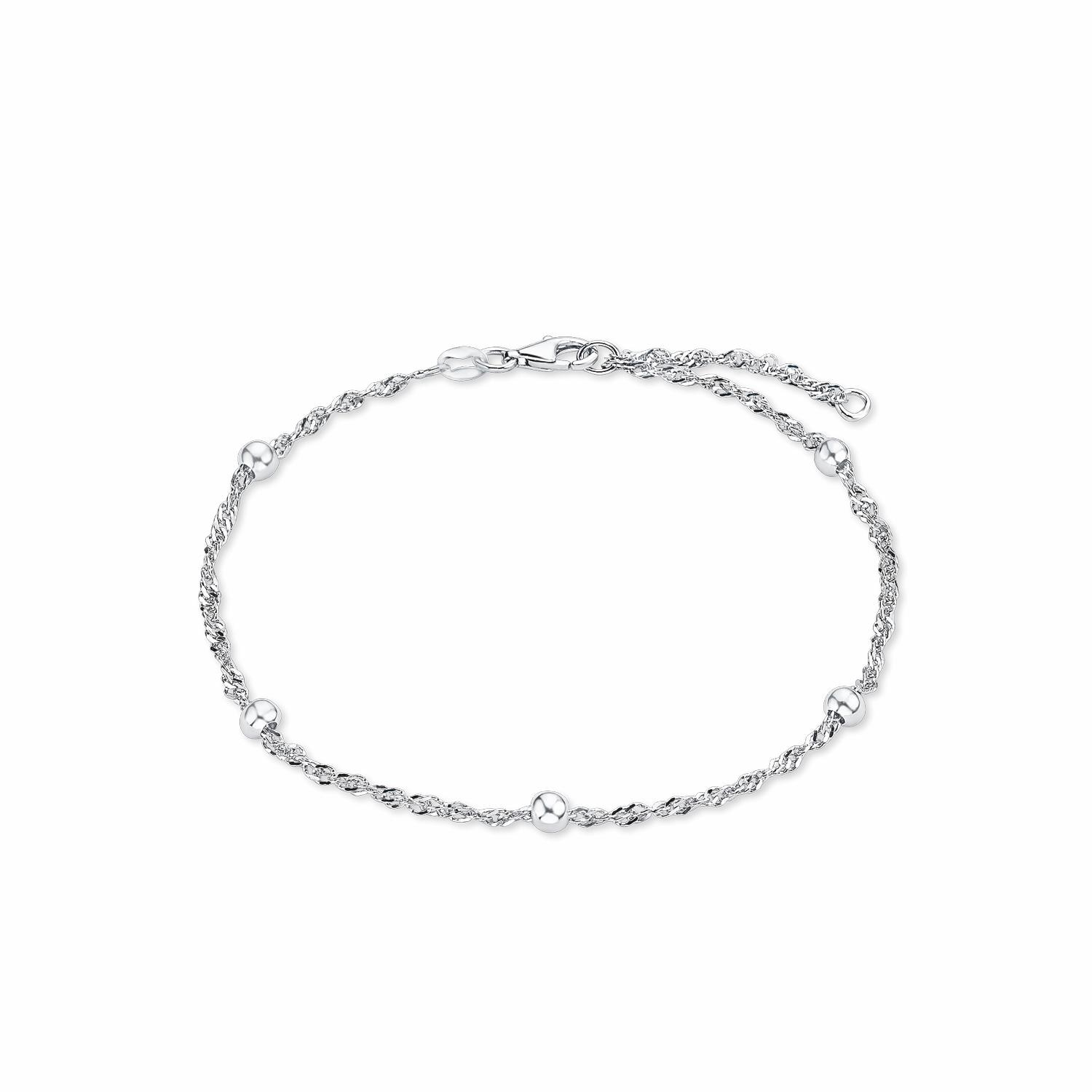 Fußkette AMOR "2017449", silber (silberfarben), Fußketten, Damen, Silber 925 (Sterlingsilber), Made in Germany 3