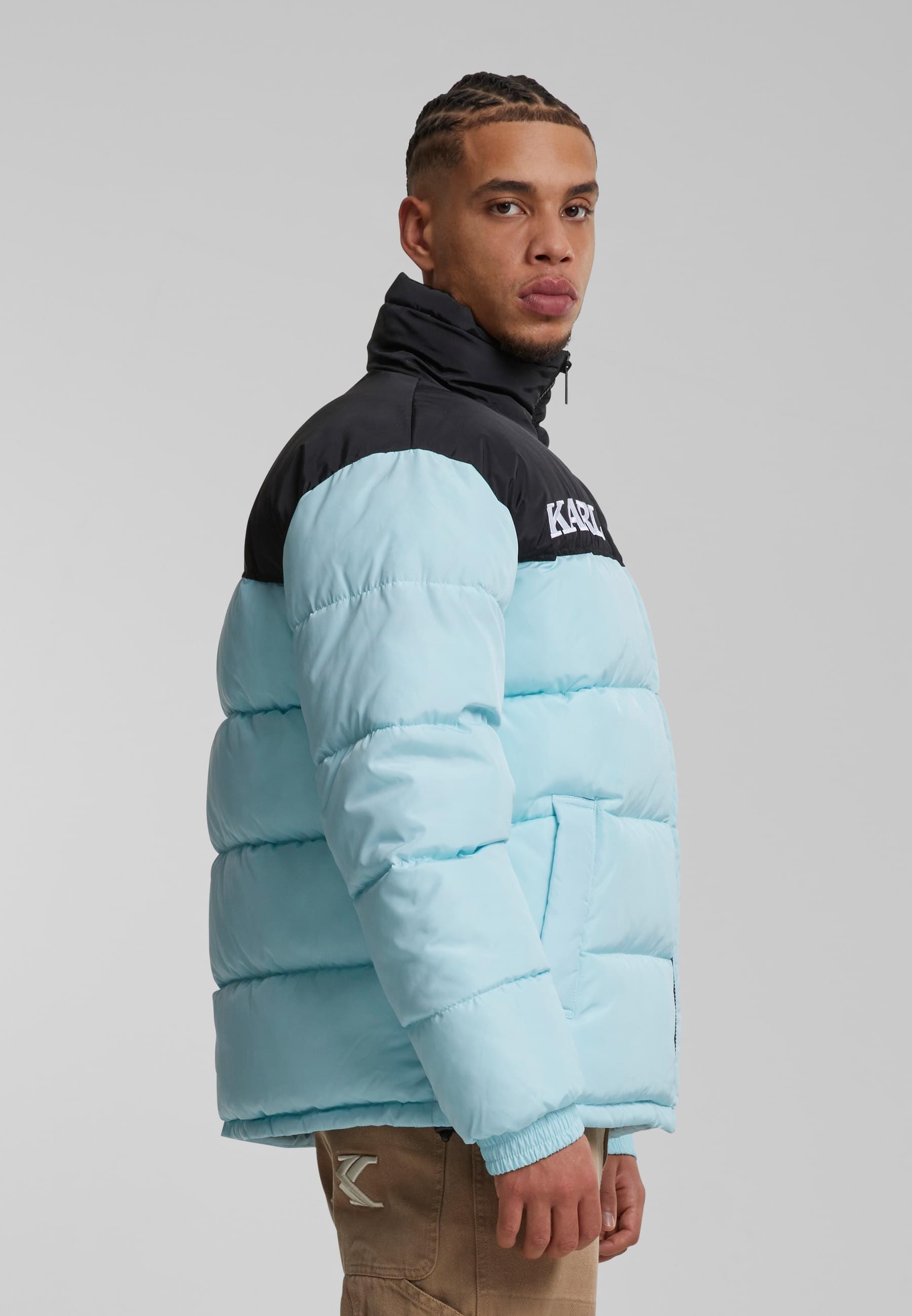 Karl Kani Winterjacke »Karl Kani Karl Kani Retro Essential Puffer Jacket«, (1 St.), ohne Kapuze