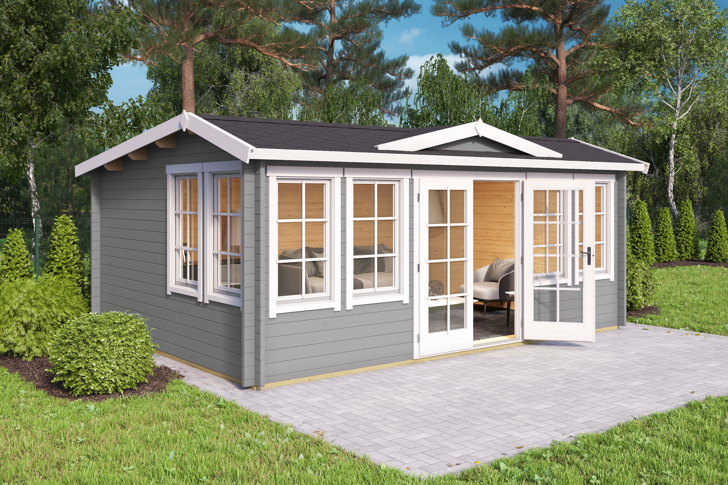 LASITA MAJA Gartenhaus »BALMORAL«, (Set, inkl. Fussbodenbretter zum verlegen)