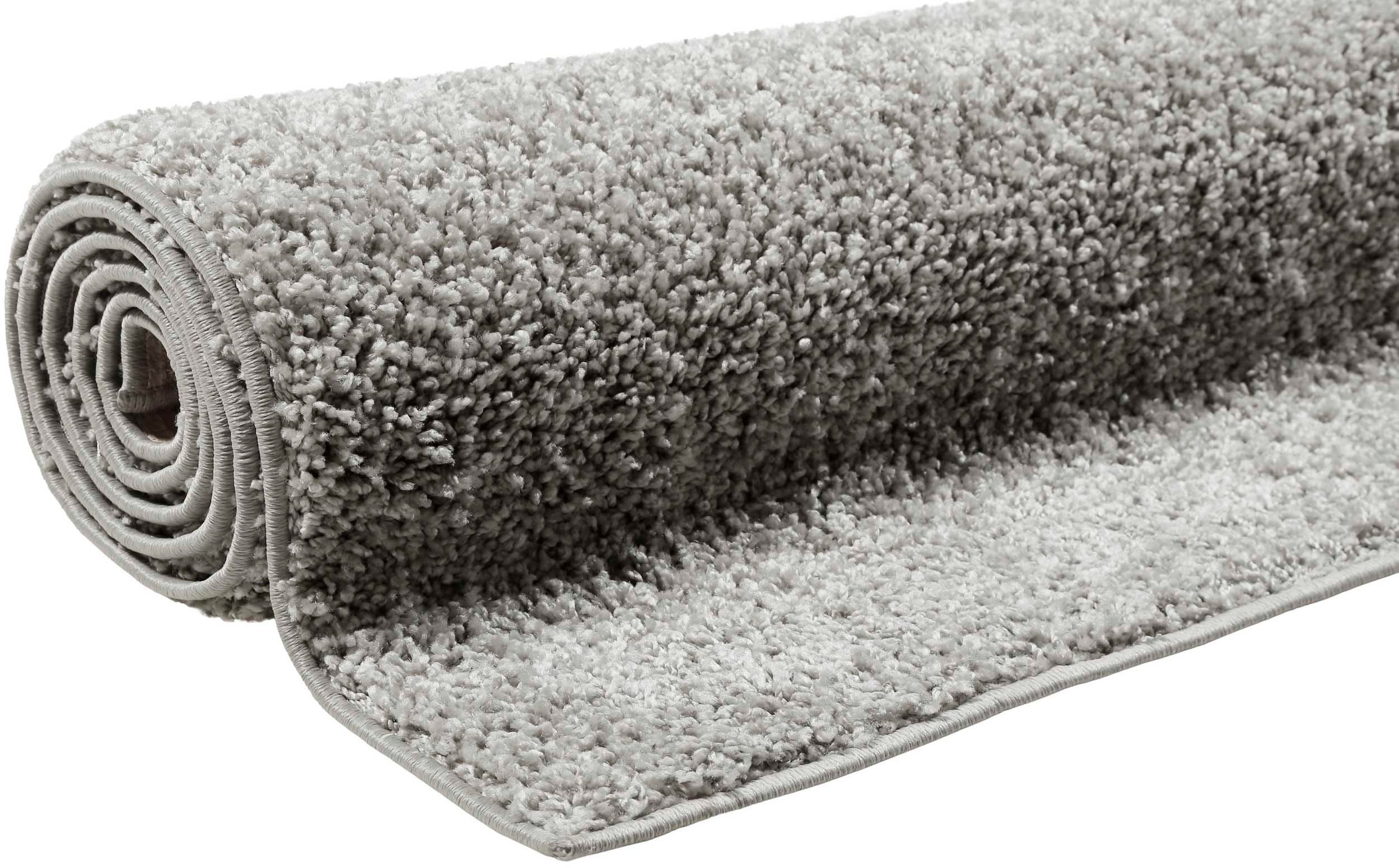 Esprit Hochflor-Teppich »Whisper Shag ESP-9977«, rechteckig, 30 mm Höhe, Läufer, uni, waschbar, mit Antirutschbeschichtung, Wohnzimmer