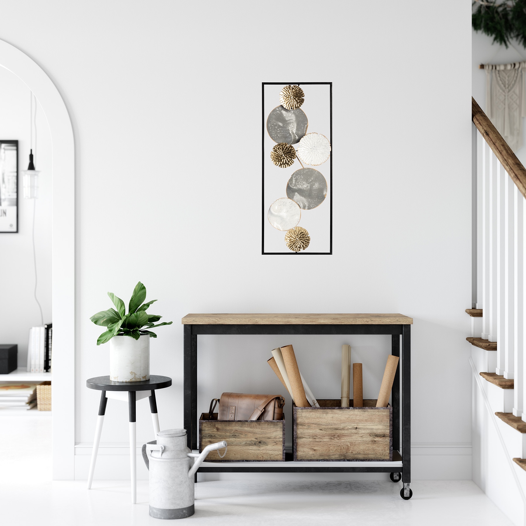Bönninghoff Metallbild »ABSTRAKT 25x61 cm – Deko modern« Abstrakt | Abstrakte | Formen Wanddekoration