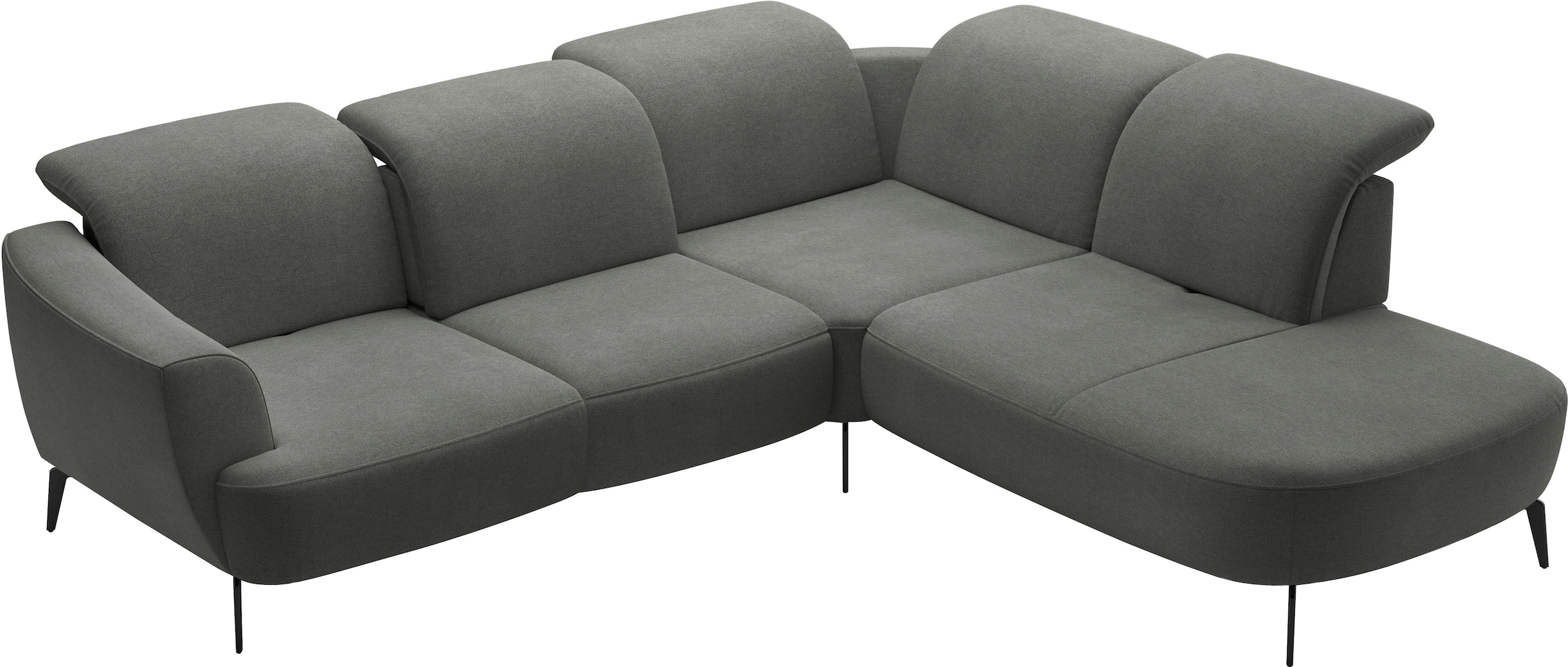 sit&more Ecksofa »Zoe«, ink.Sitztiefenverstellung, wahlweise mit Kopfteilverstellung