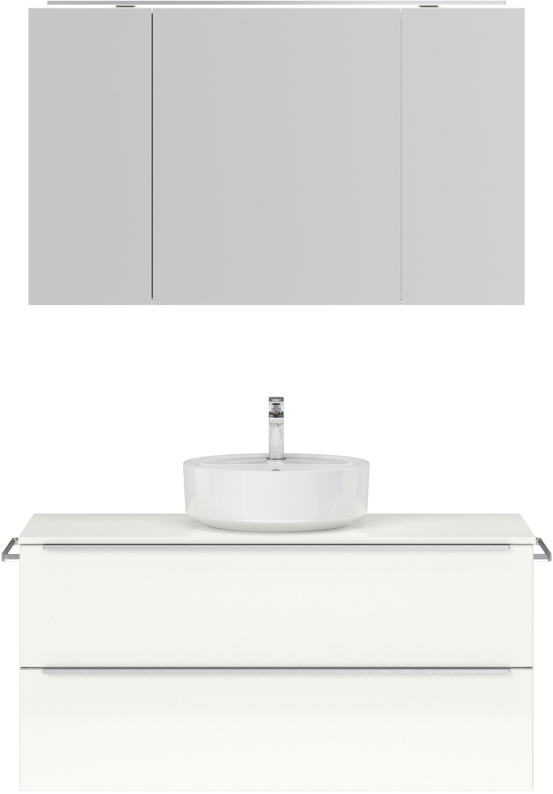 nobilia Badmöbel-Set "Alvene", (2 St., vormontiert, mit Soft-Close), inkl. günstig online kaufen