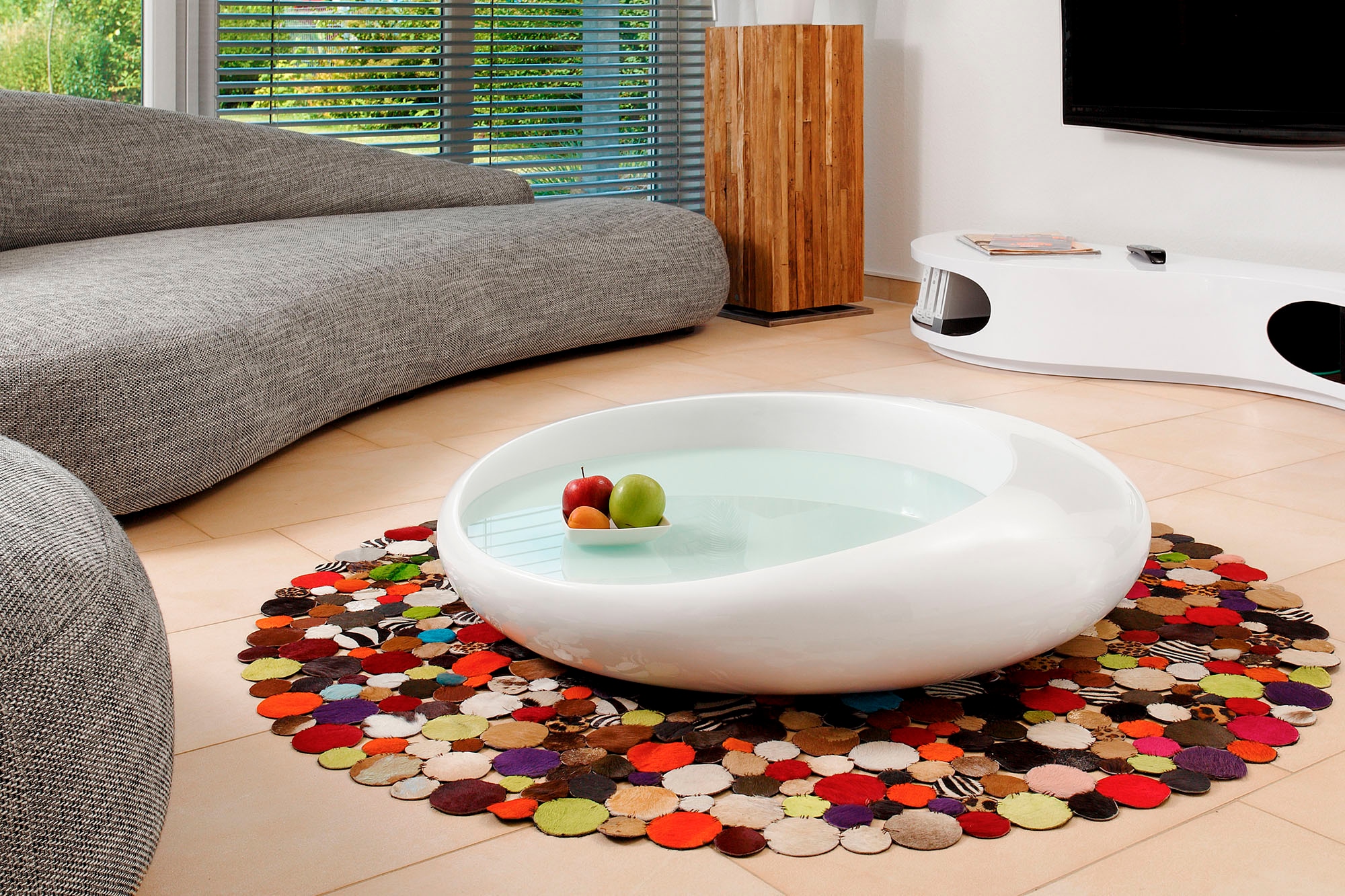 SalesFever Couchtisch, Mit eleganter, integrierter 10 mm Weißglasplatte günstig online kaufen