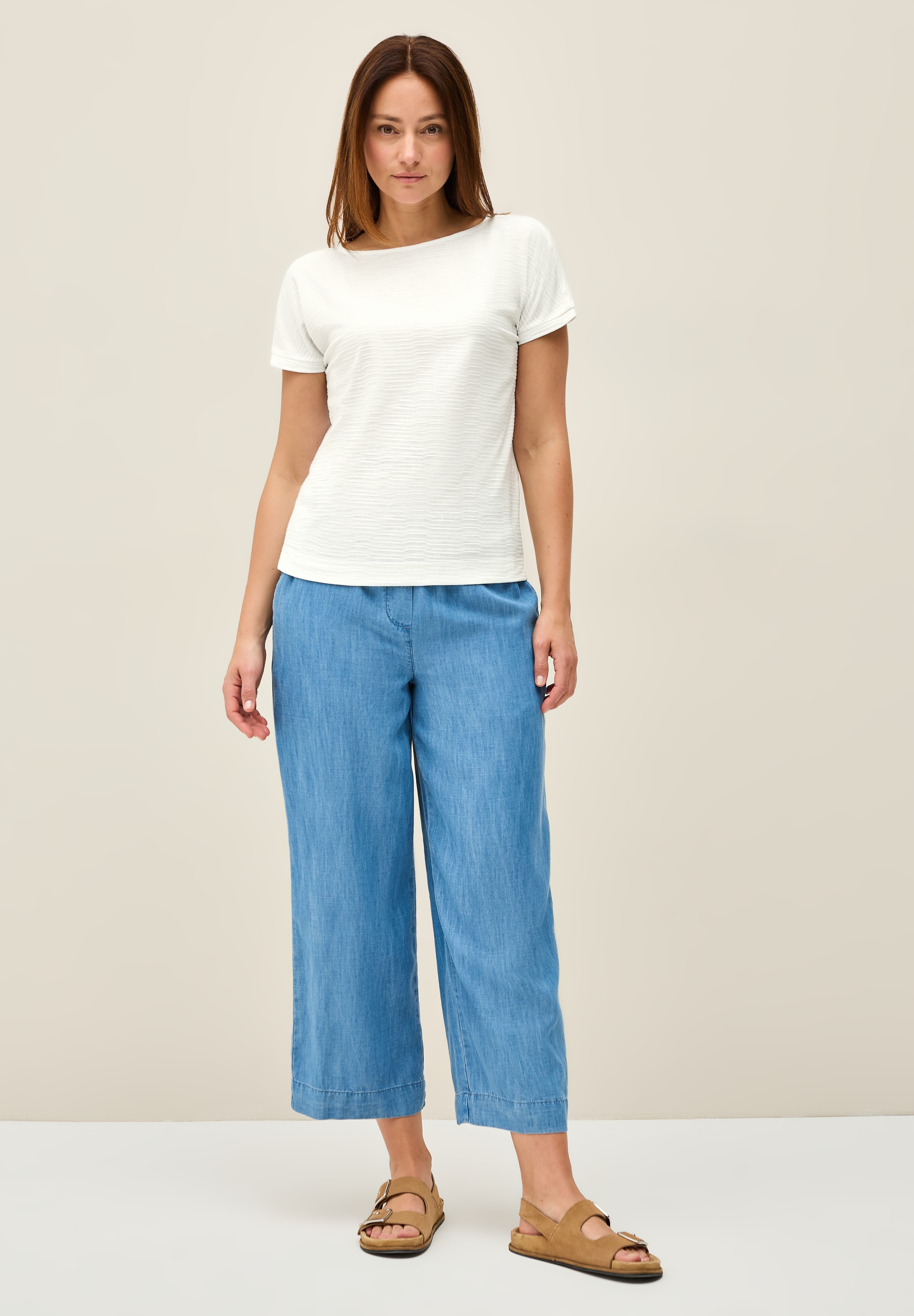 Cecil T-Shirt, aus softem Materialmix