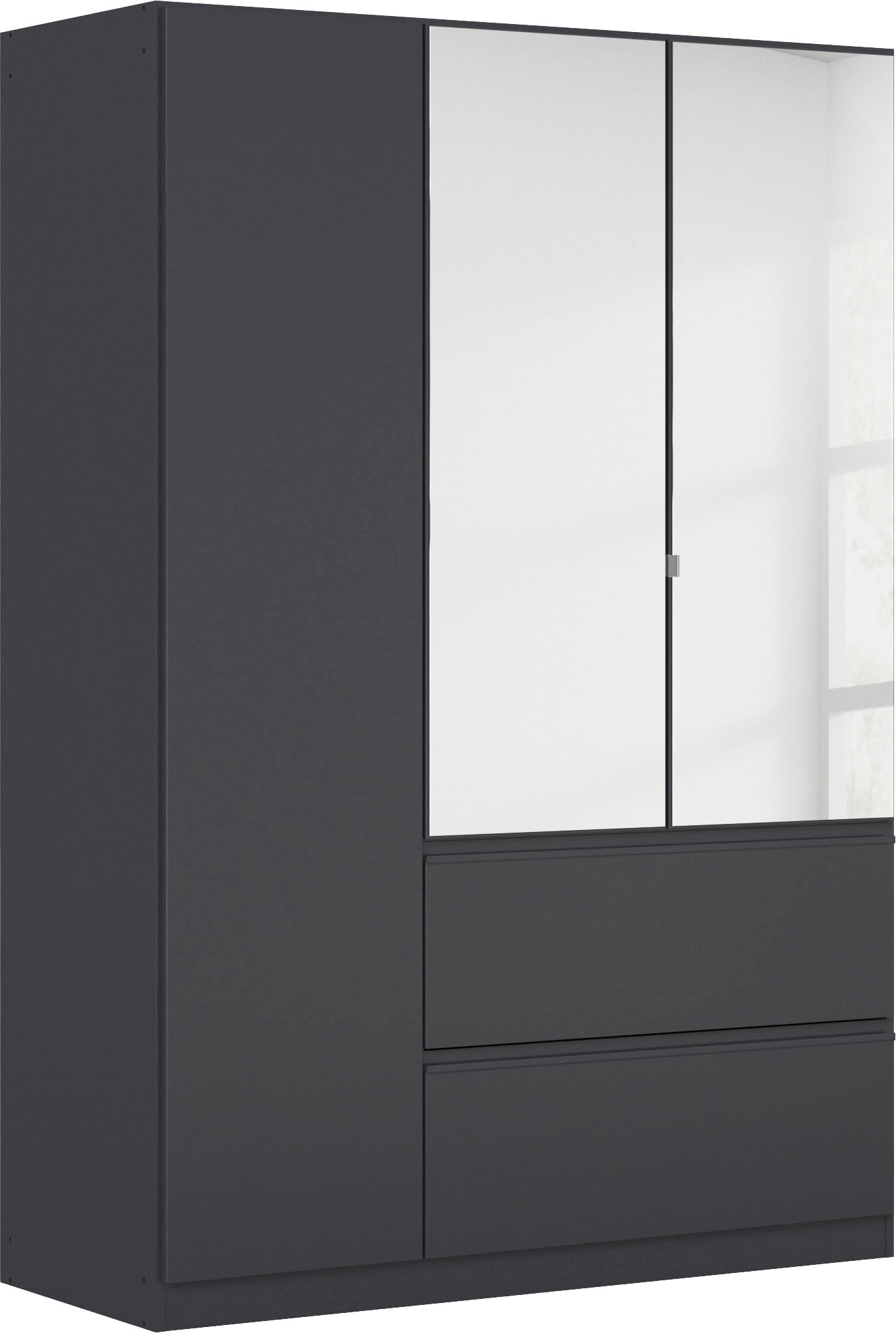 rauch Drehtürenschrank "Kleiderschrank Schrank Garderobe COSTA in den Breiten 91/136/181 cm" in 3 Ausstattungen BASIC/CLASSIC/PREMIUM, mit Spiegel, grifflose Front und Push-to-Open Funktion MADE IN GERMANY