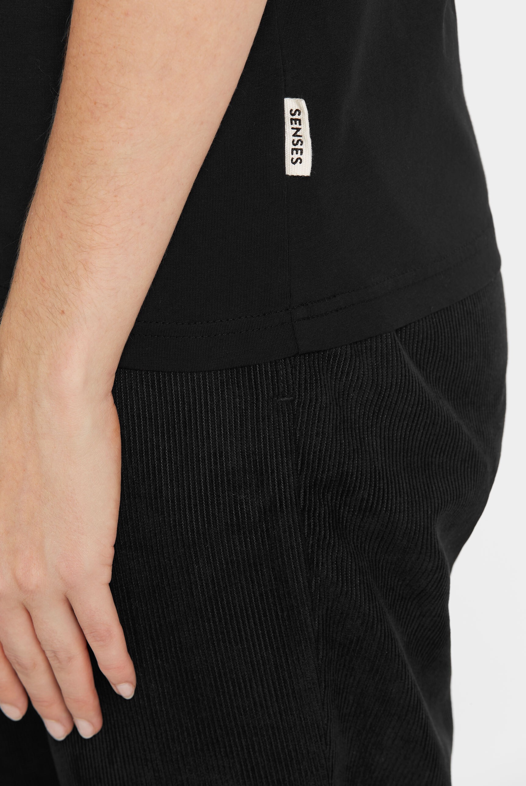 SENSES.THE LABEL Rundhalsshirt, aus Baumwolle
