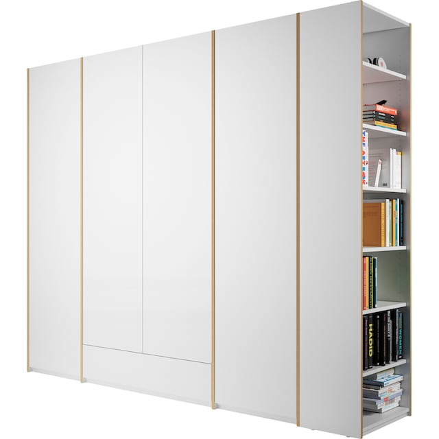 Müller SMALL LIVING Drehtürenschrank »Modular Plus Variante 5«, geräumige  Schublade, Anbauregal rechts oder links montierbar | BAUR