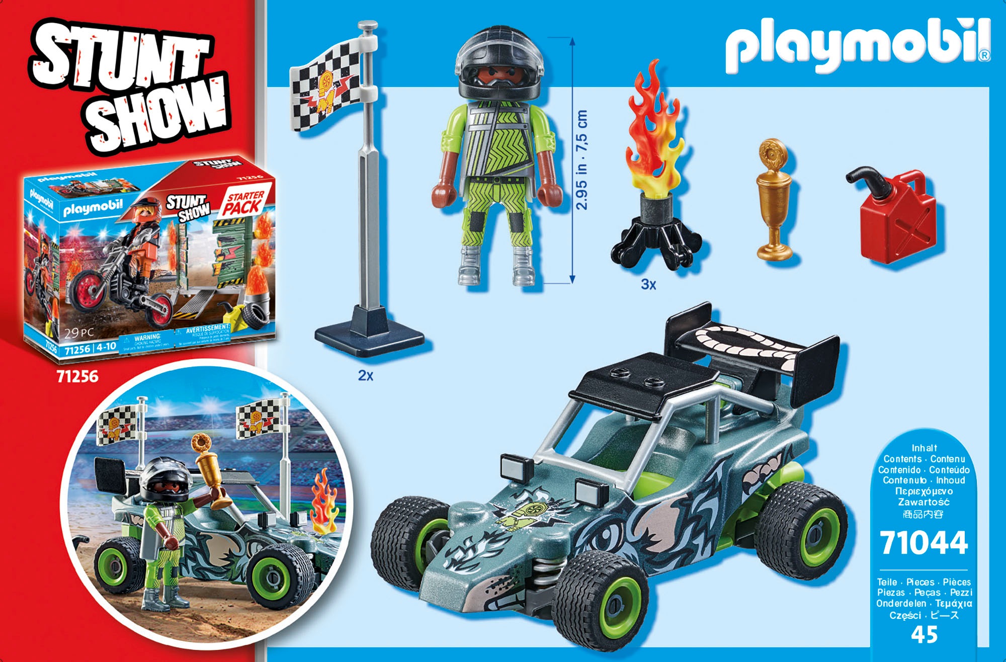 Playmobil® Konstruktions-Spielset »Stuntshow Racer (71044), Stuntshow«, (45 St.), Made in Europe